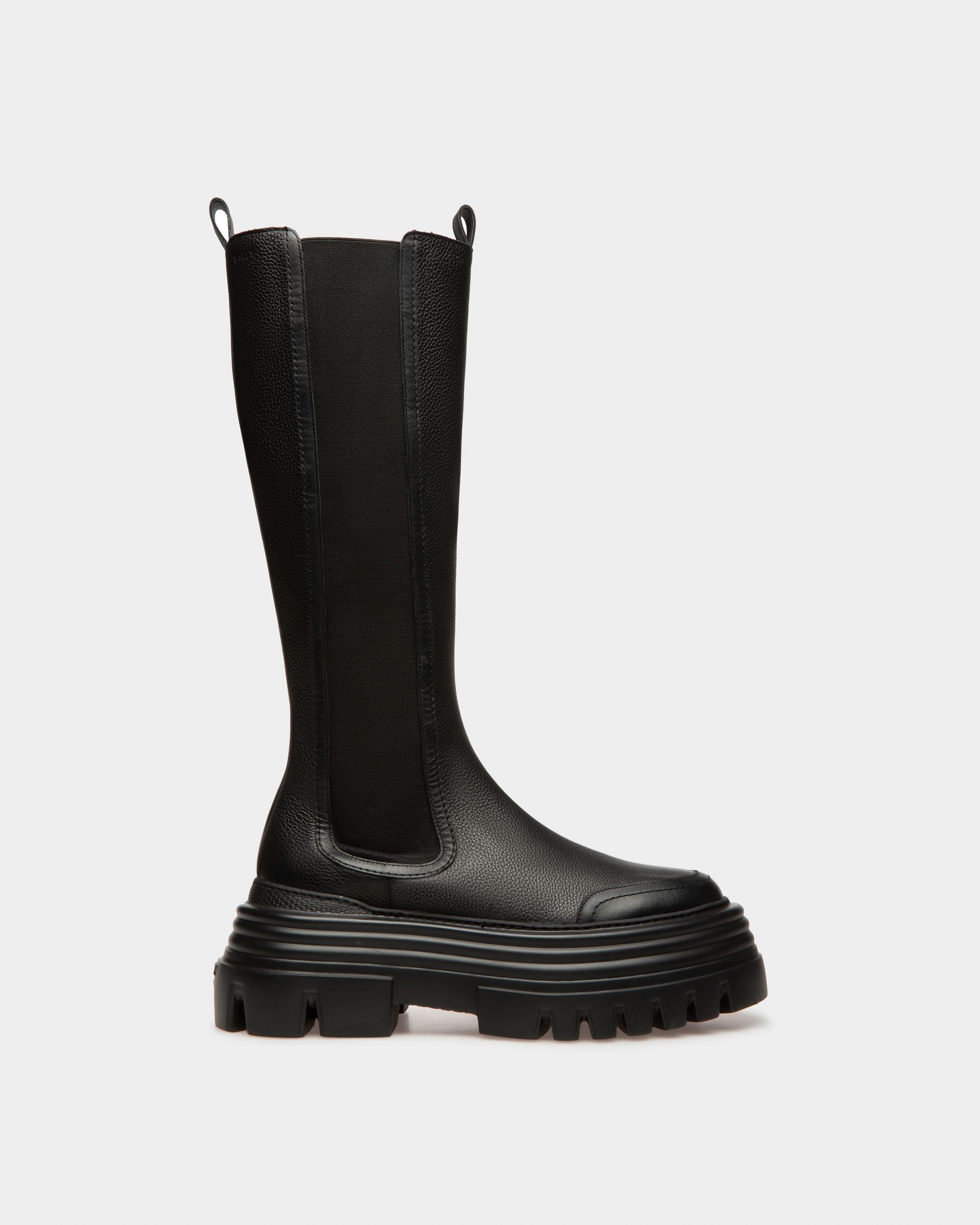 Galeen Hohe Stiefel Aus Schwarzem Leder - Damen - Bally - 01