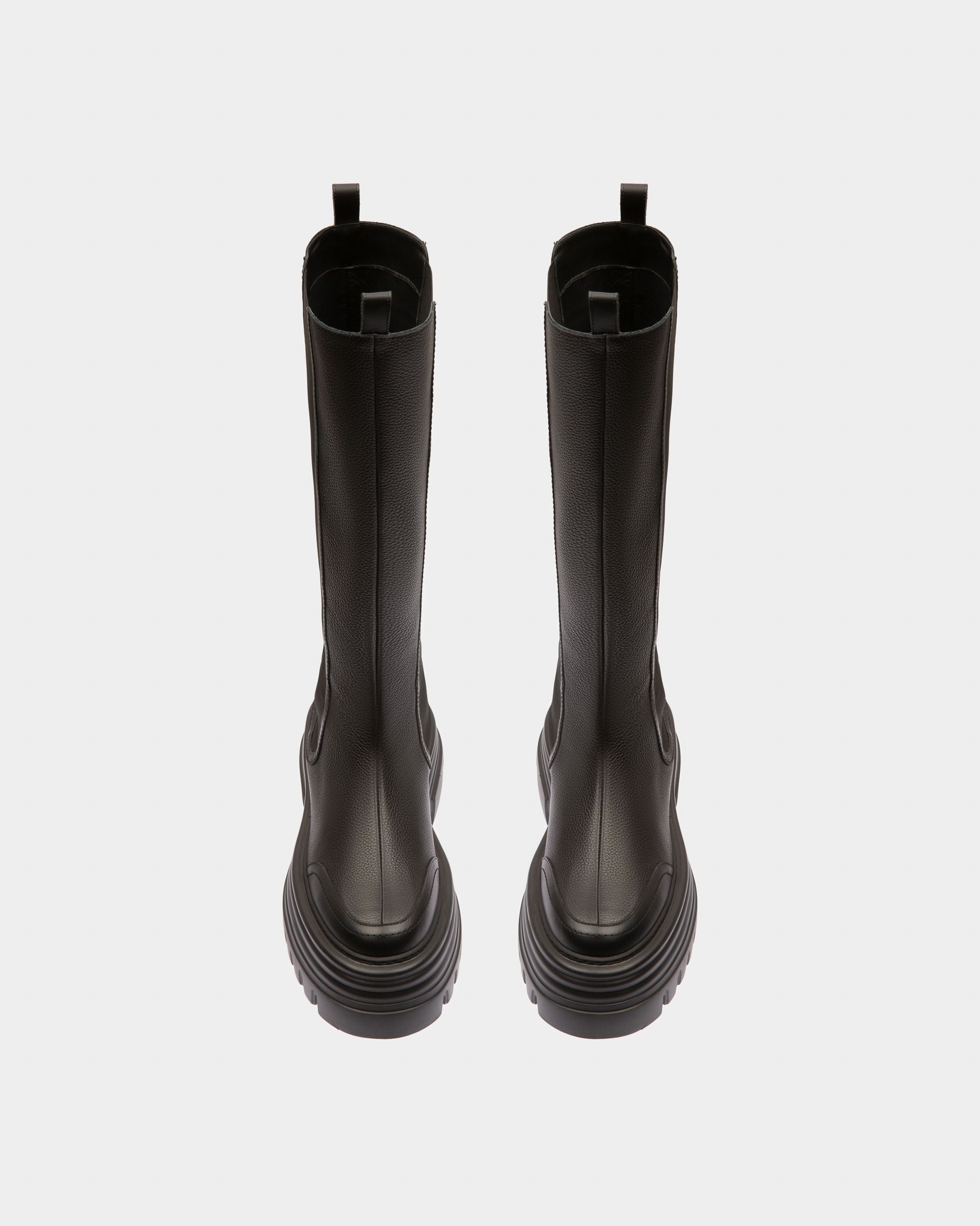 Galeen Hohe Stiefel Aus Schwarzem Leder - Damen - Bally - 02