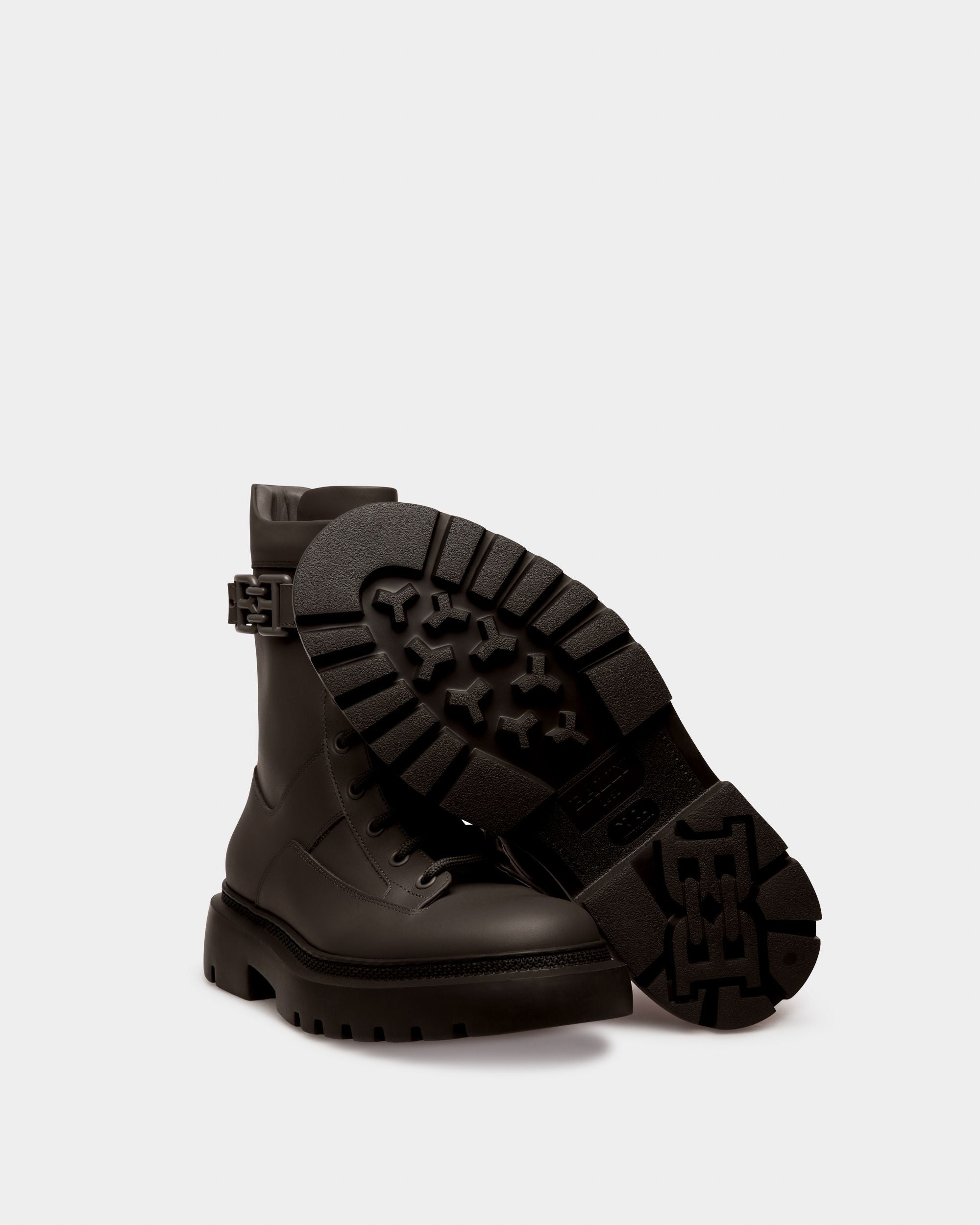 Gioele Booties In Black Leather - Women's - Bally - 04