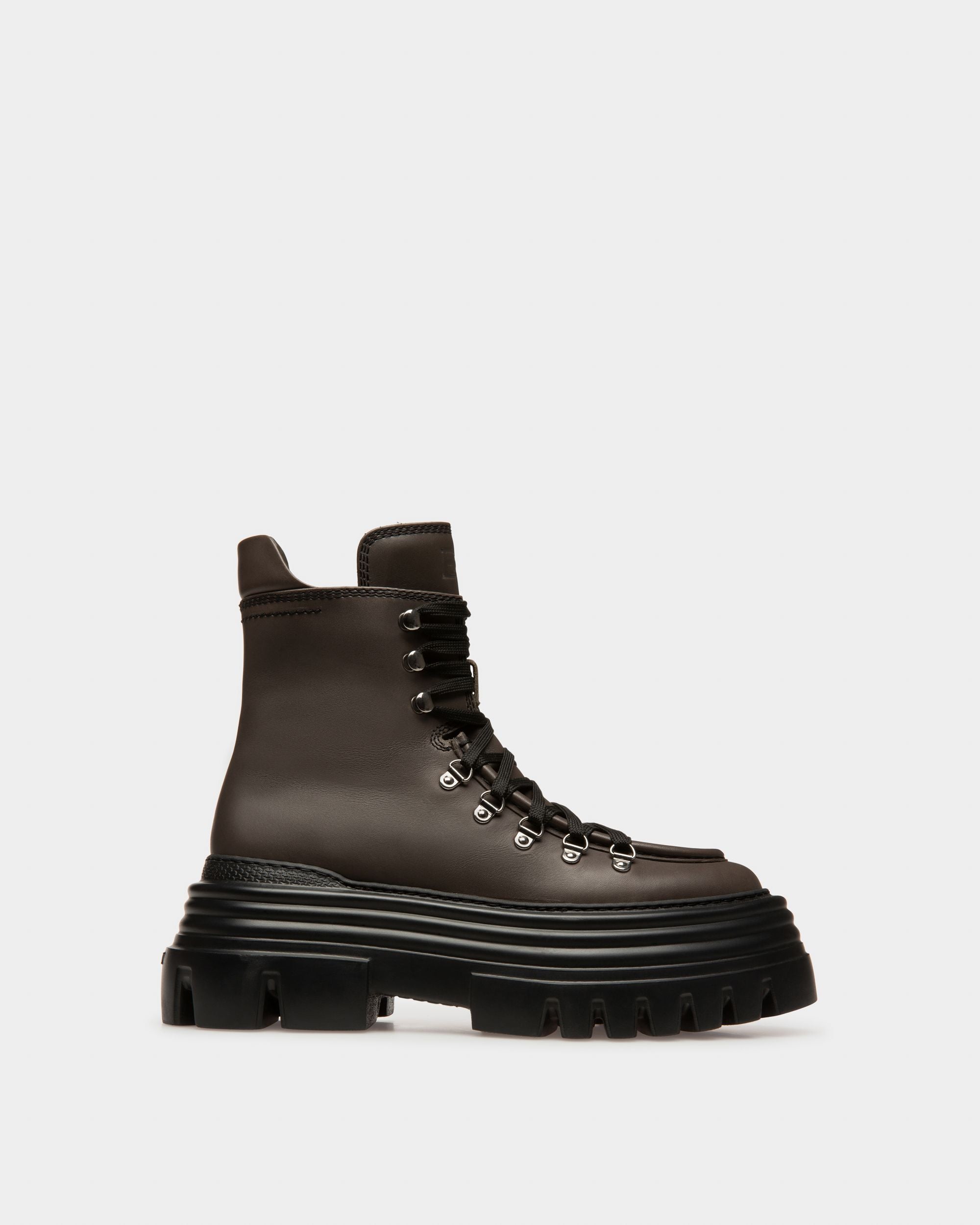 Graciella Stiefletten Aus Militärgrünem Leder - Damen - Bally - 01