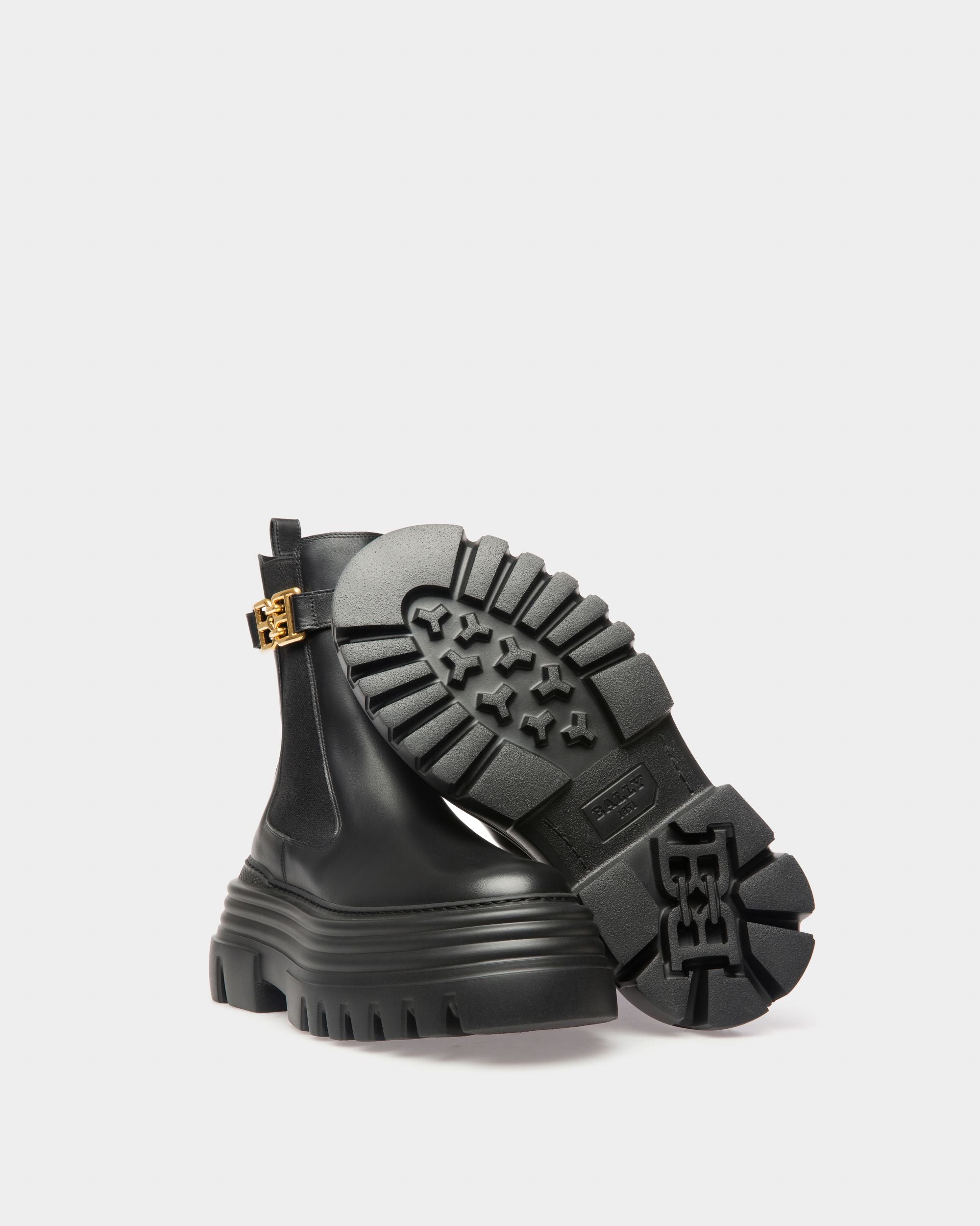 Greby Bottines En Cuir Noir - Femme - Bally - 04