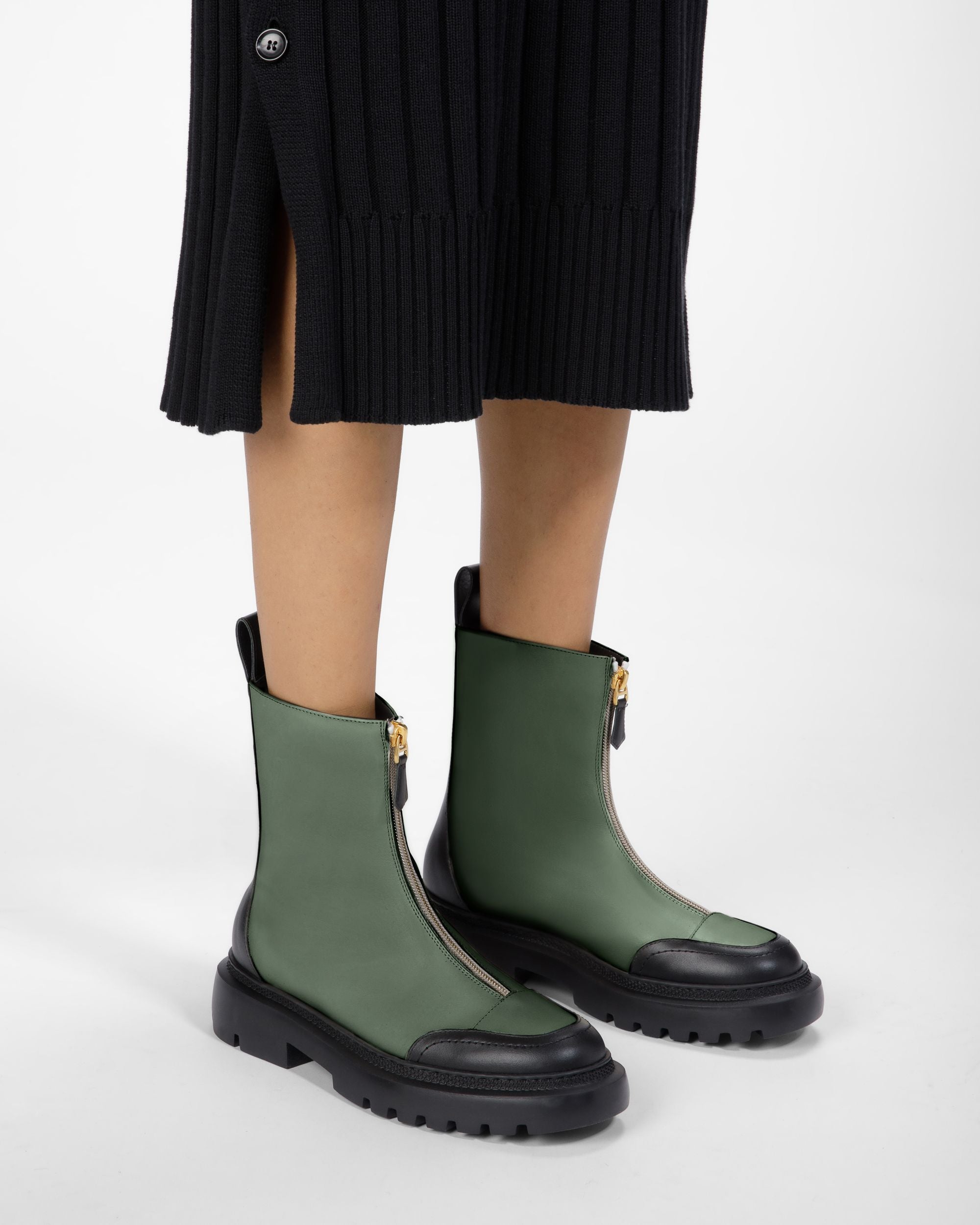Giuli Bottines En Cuir Vert - Femme - Bally - 03