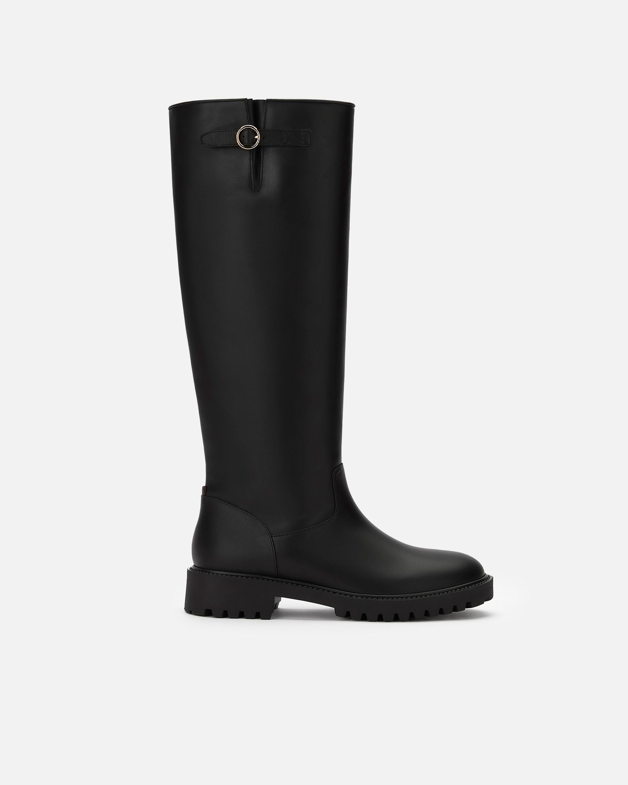 Women's Black Leather Boots - Femme - Bally - 01