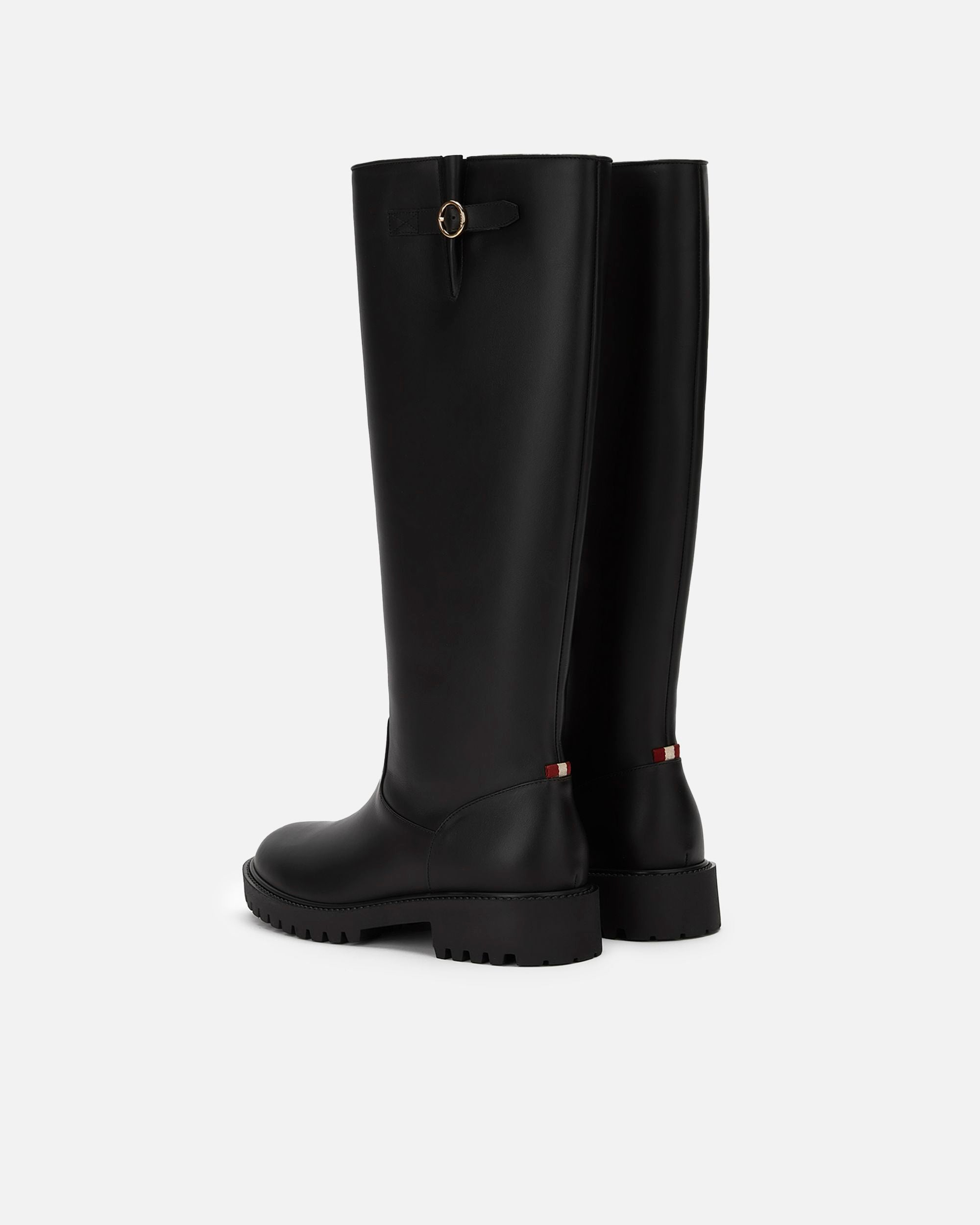 Women's Black Leather Boots - Femme - Bally - 03
