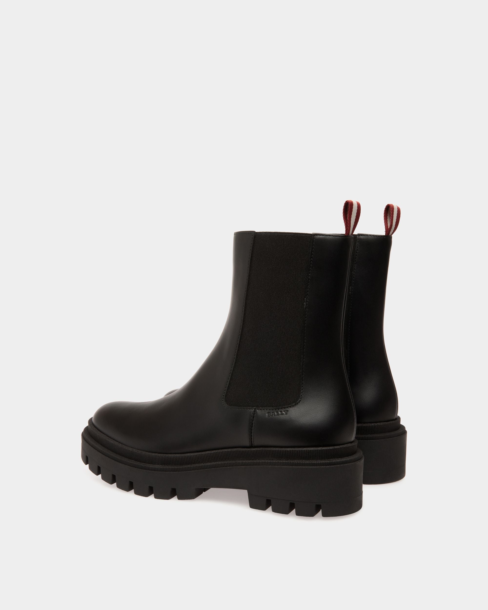 Booties In Black Leather - Mujer - Bally - 03