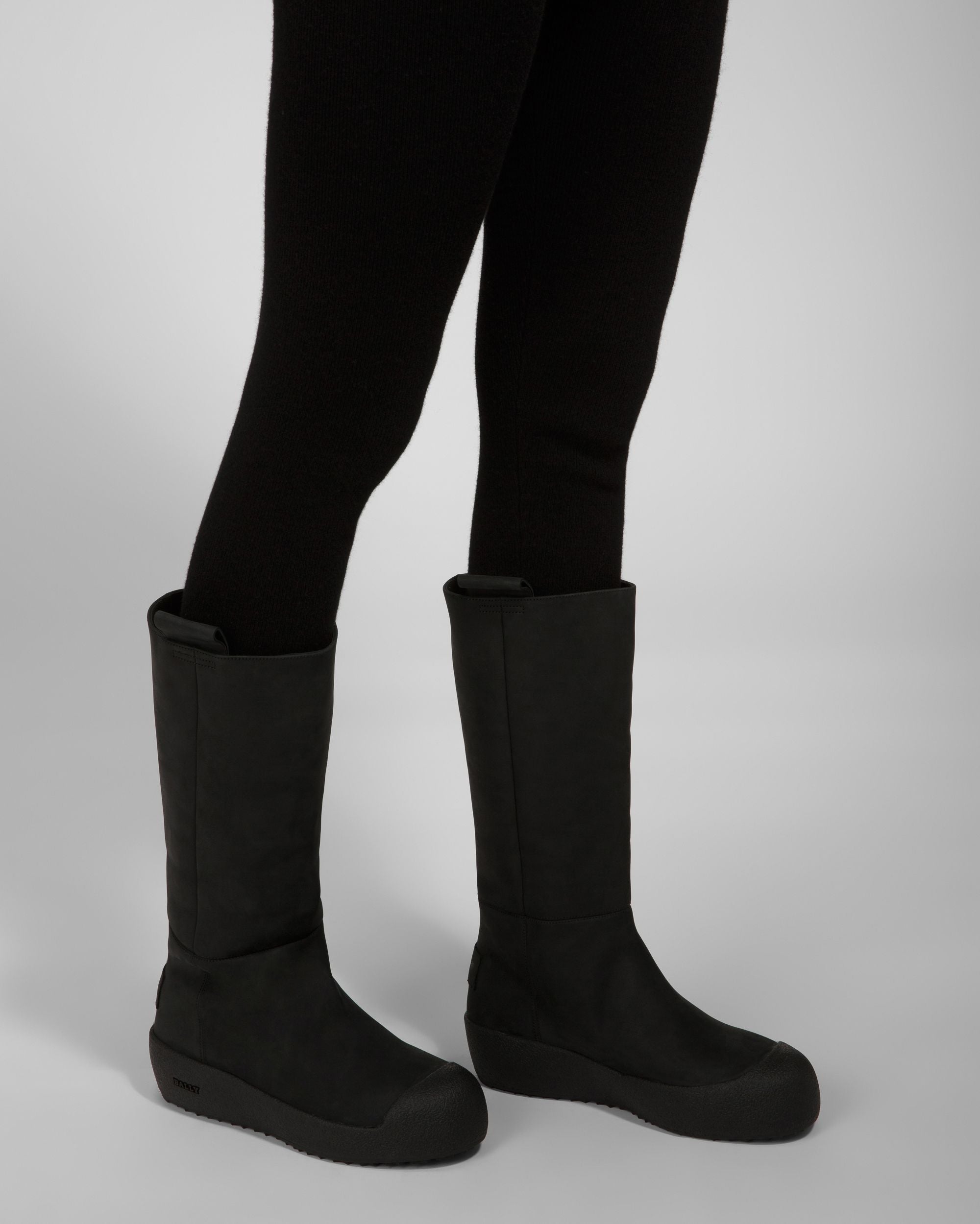 Jackson Leather Long Boots In Black - Women's - Bally - 03
