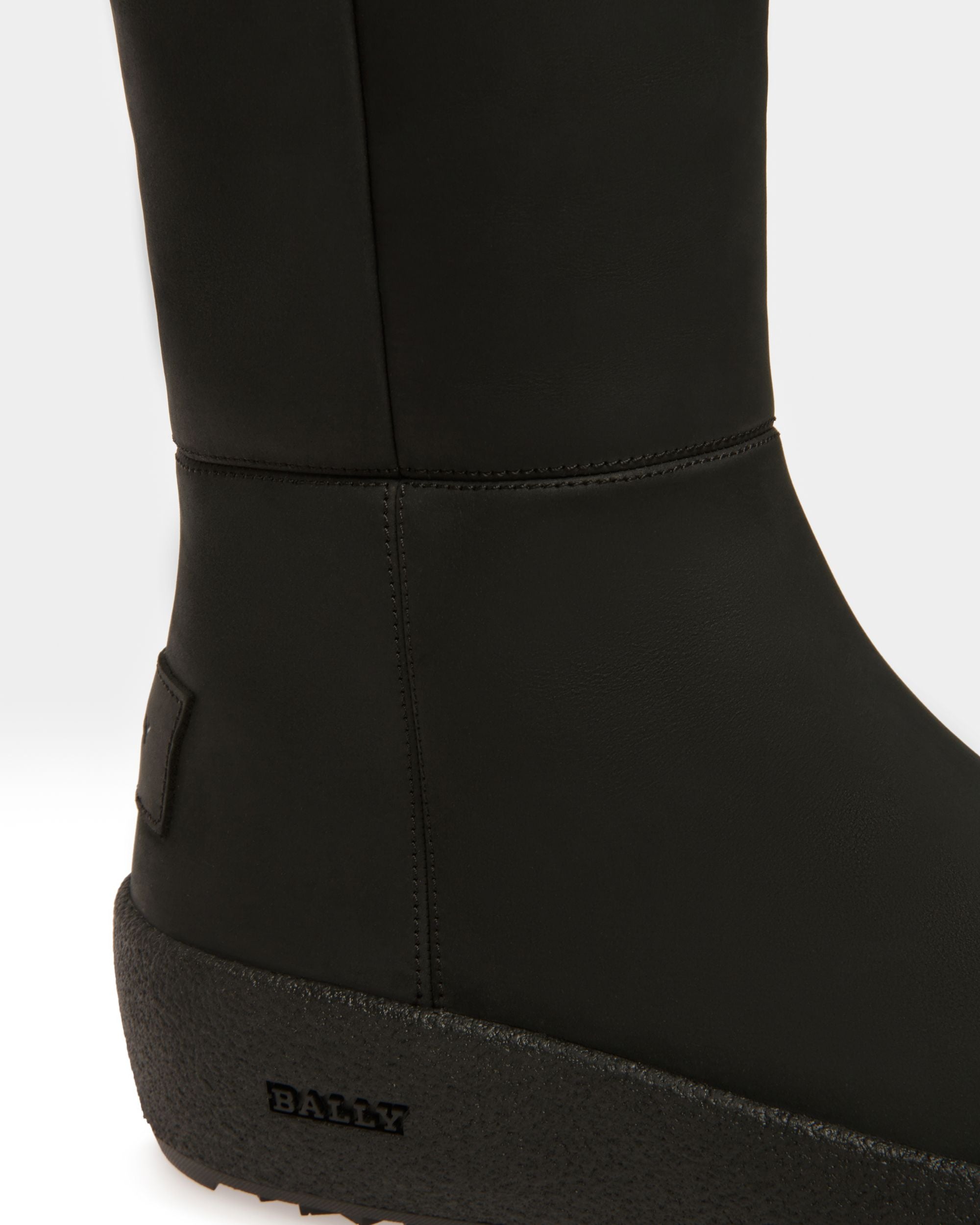 Jackson Leather Long Boots In Black - Women's - Bally - 06