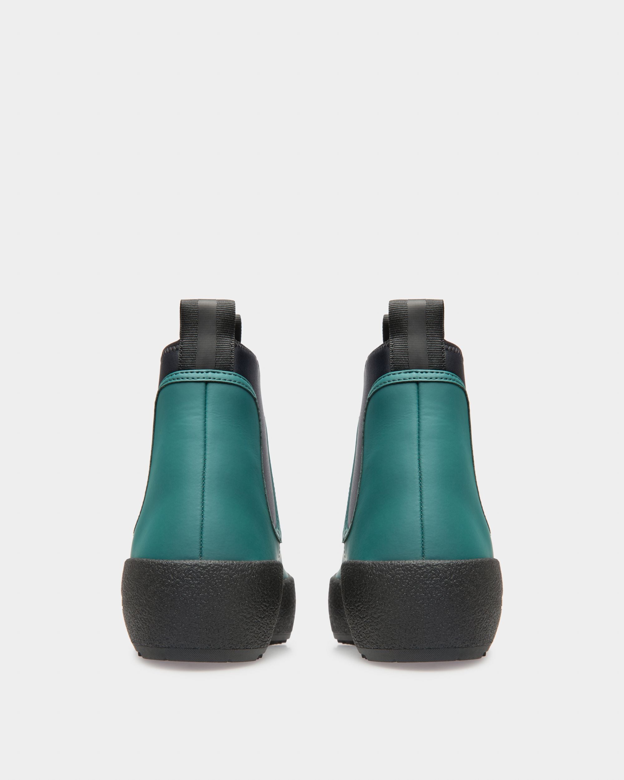 Gadey Leather And Rubber Boots In Green - Women's - Bally - 03