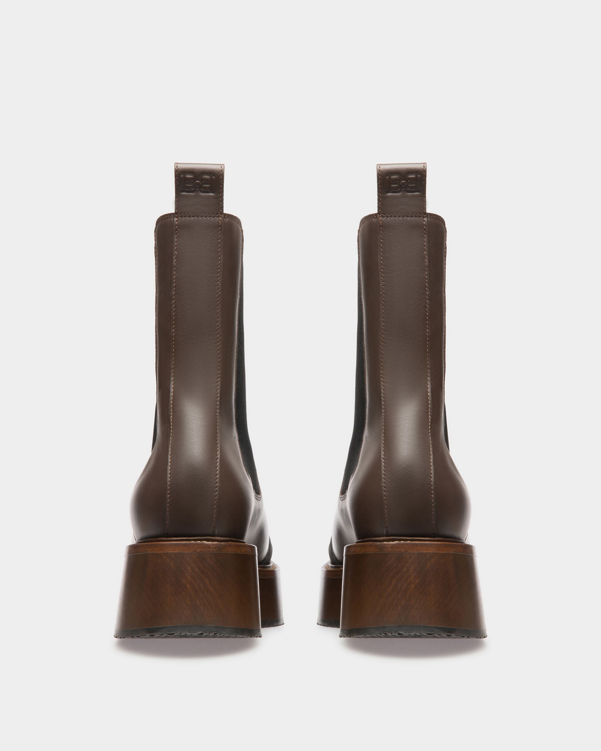 Ilene Bottines En Cuir Marron Ébène - Femme - Bally - 04