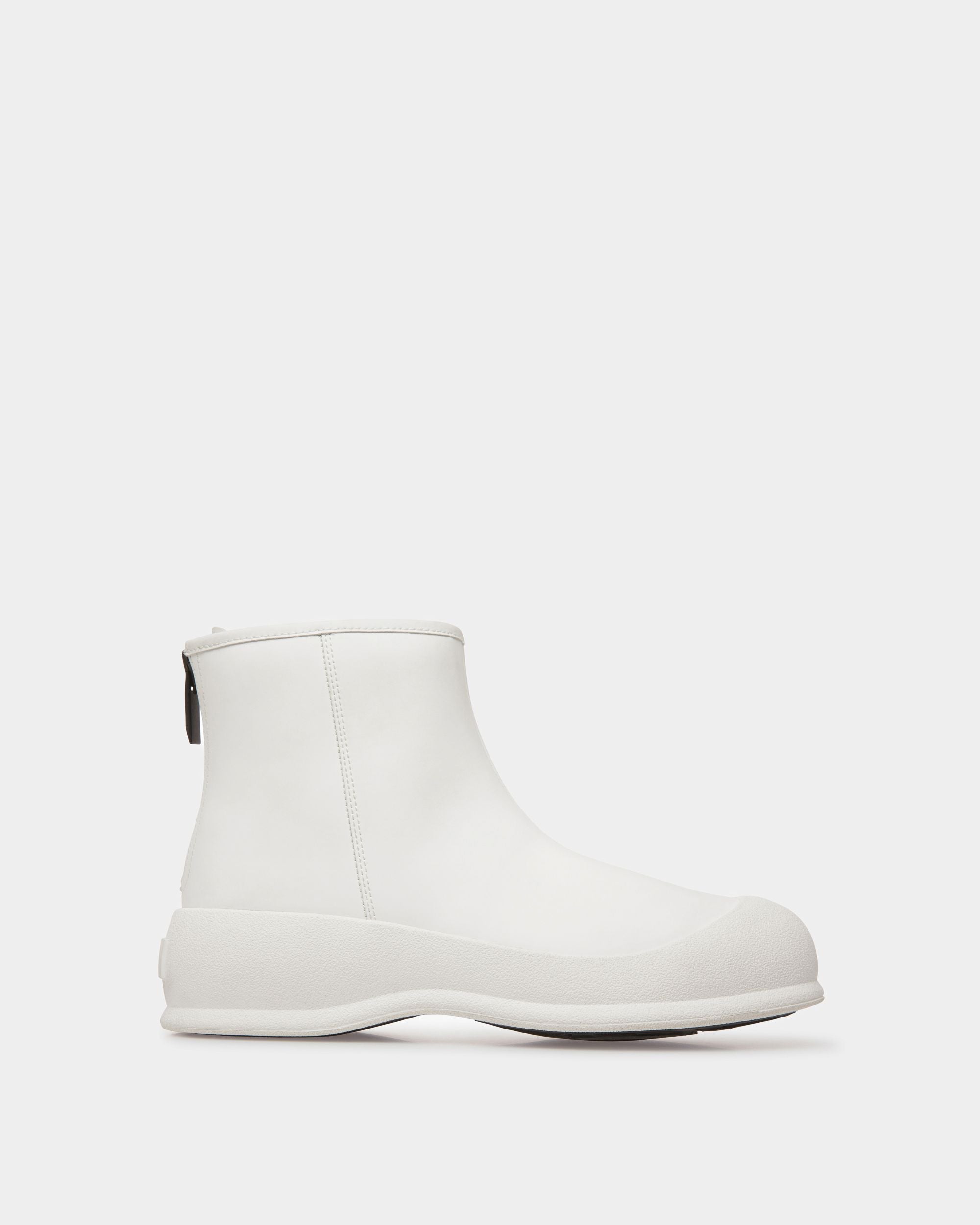 Frei Stiefel Aus Weißem Leder Mit Gummibeschichtung - Damen - Bally - 01