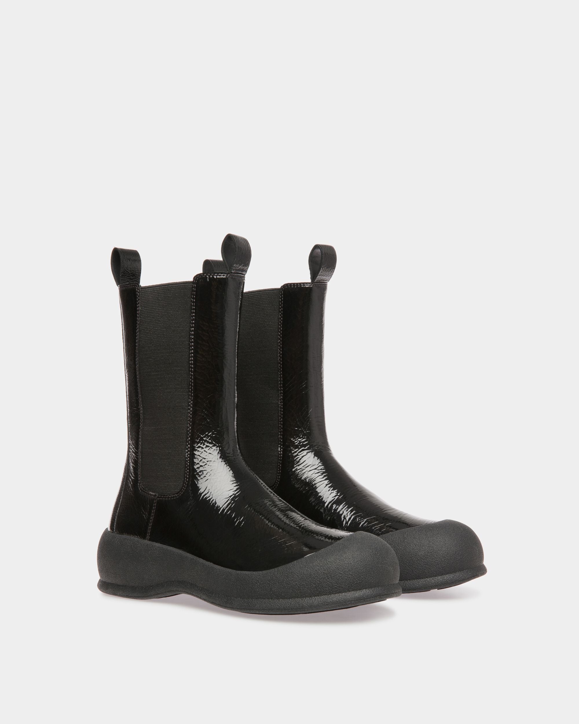 Bottines Frei En Cuir Noir - Femme - Bally - 02