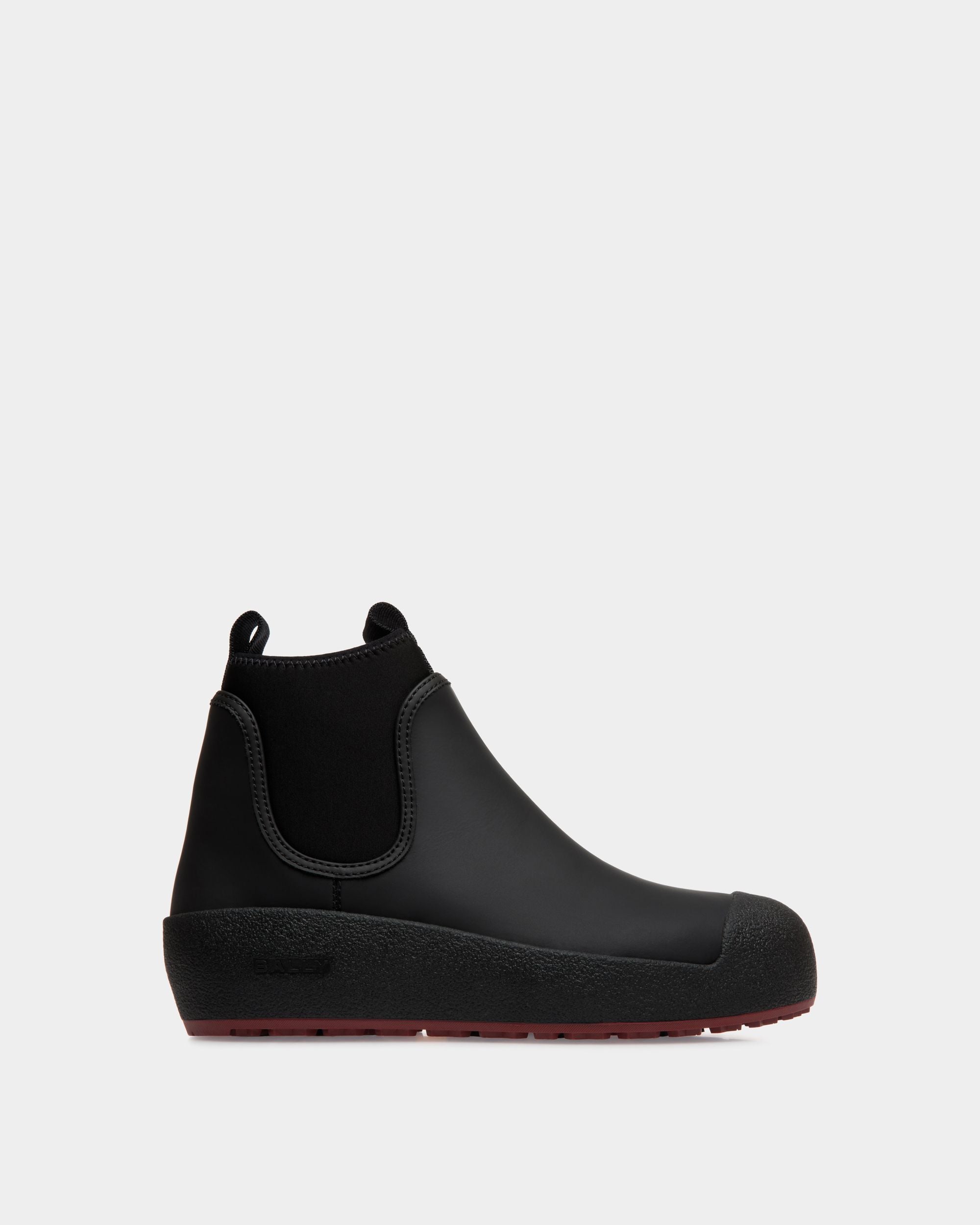 Bally Curling Booties In Black Leather - Damen - Bally - 01