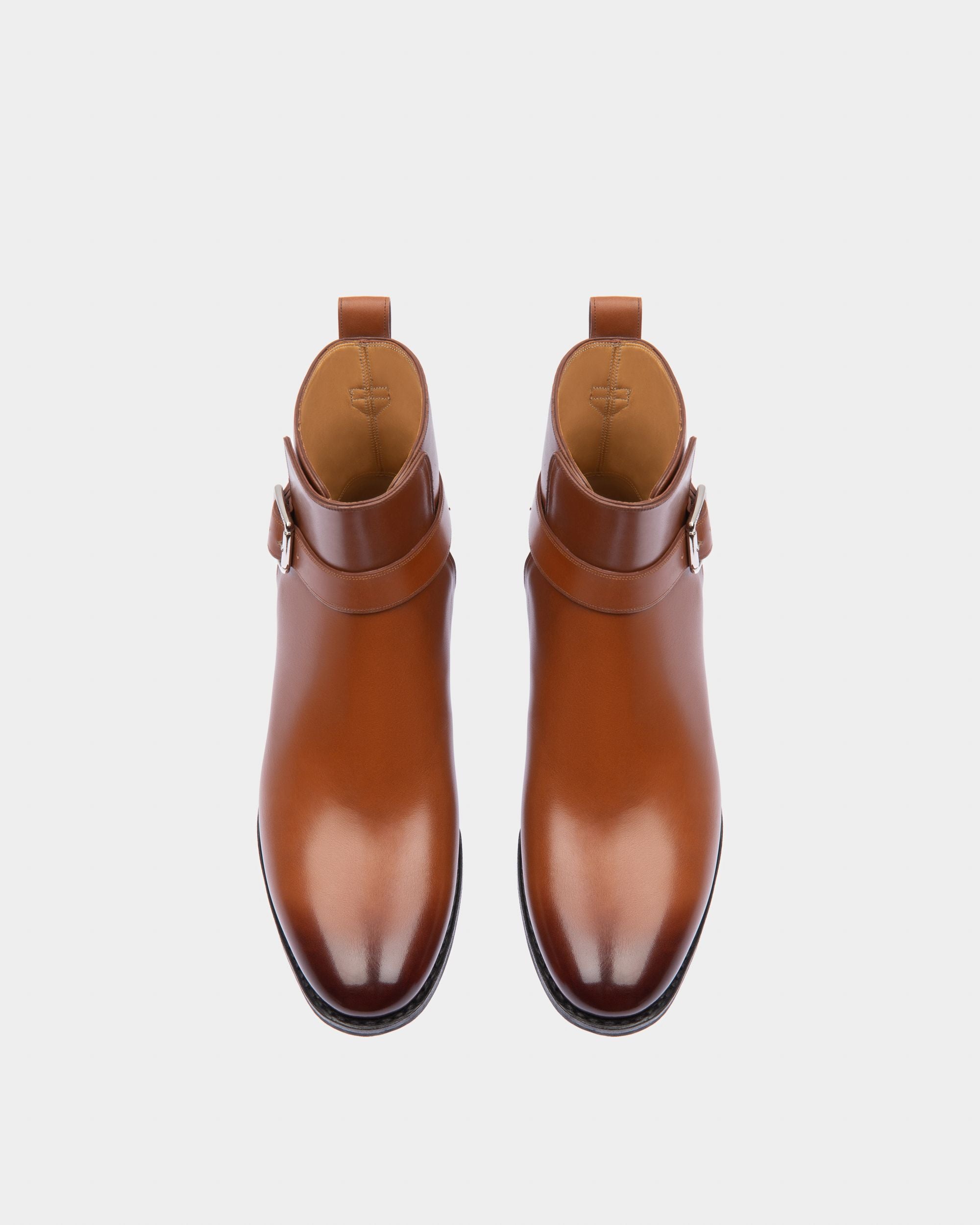 Filly Bottines En Cuir Marron - Femme - Bally - 02