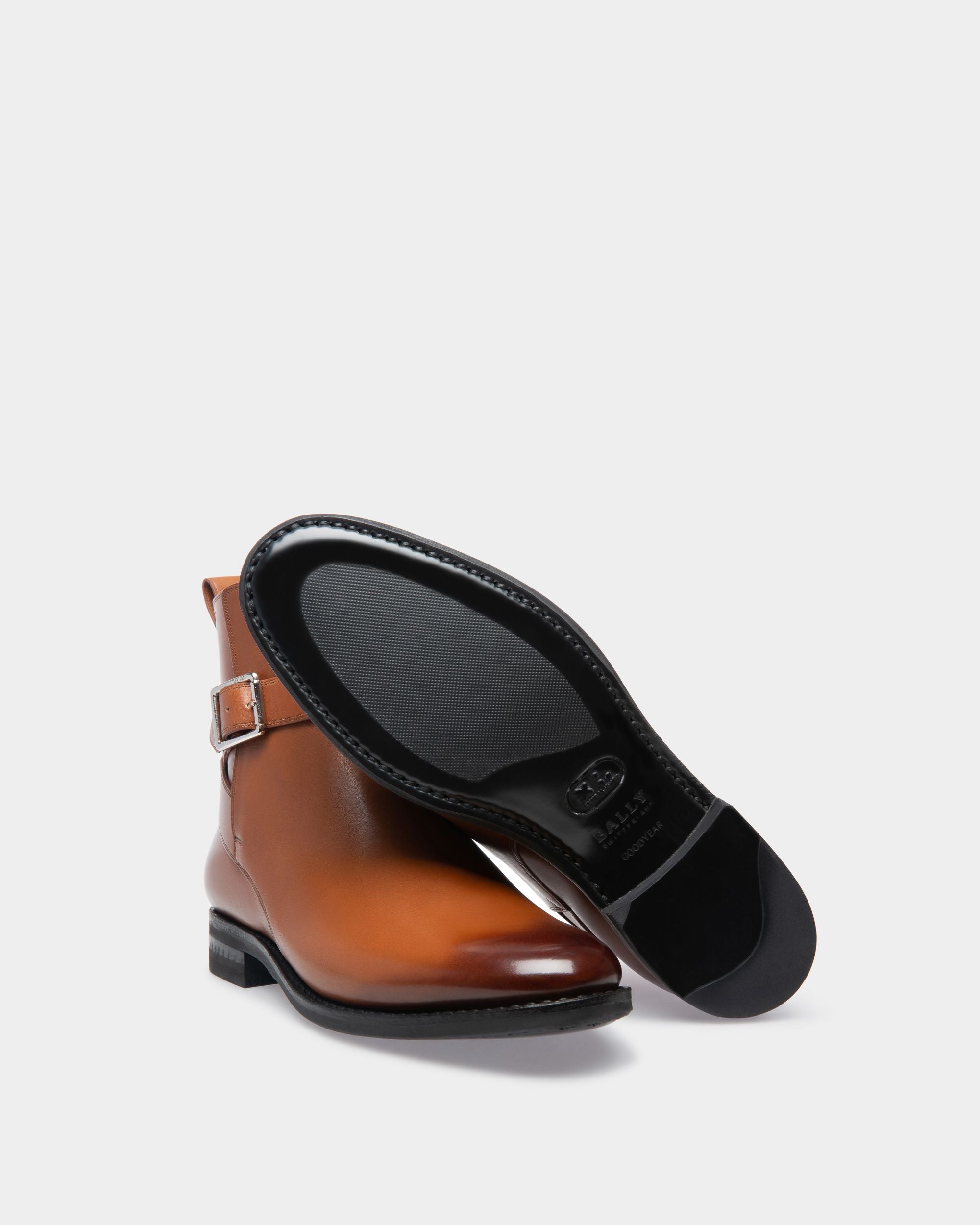 Filly Bottines En Cuir Marron - Femme - Bally - 05
