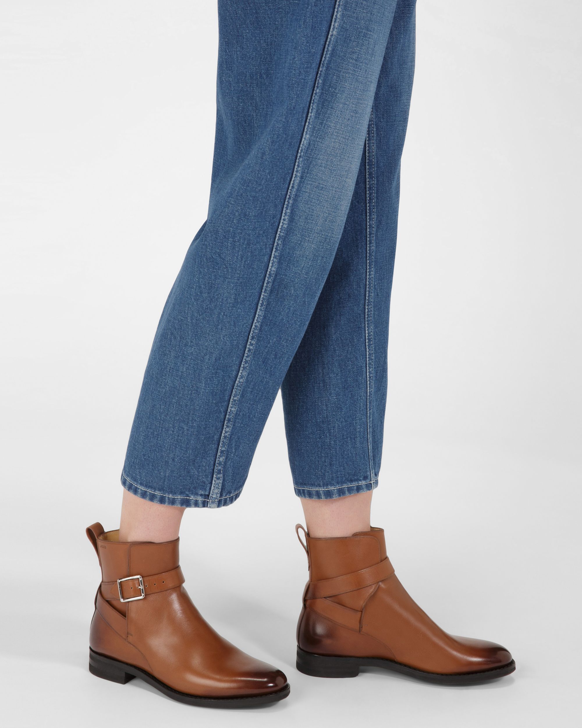 Filly Bottines En Cuir Marron - Femme - Bally - 07