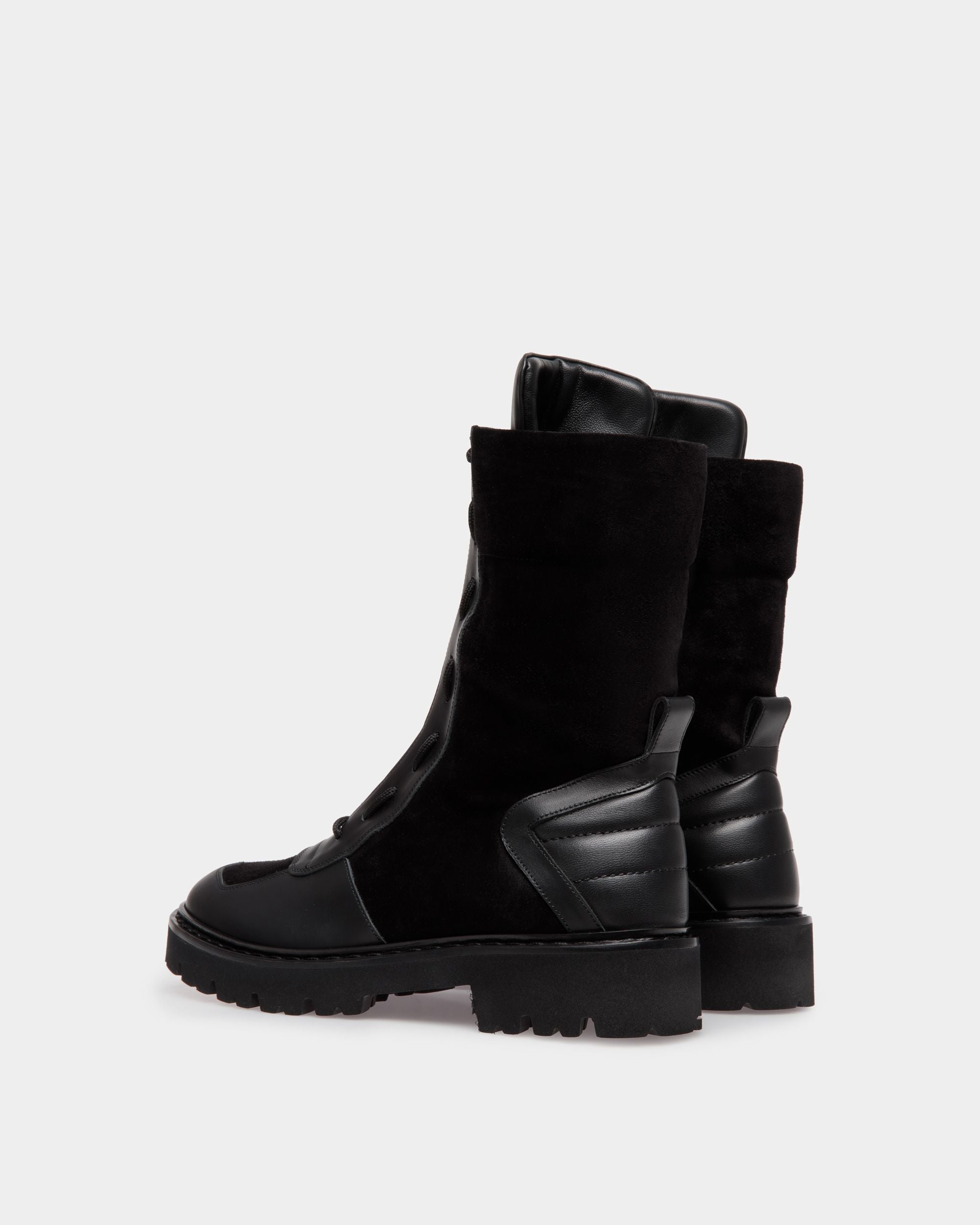 Bottes Enga En Cuir Noir - Femme - Bally - 03