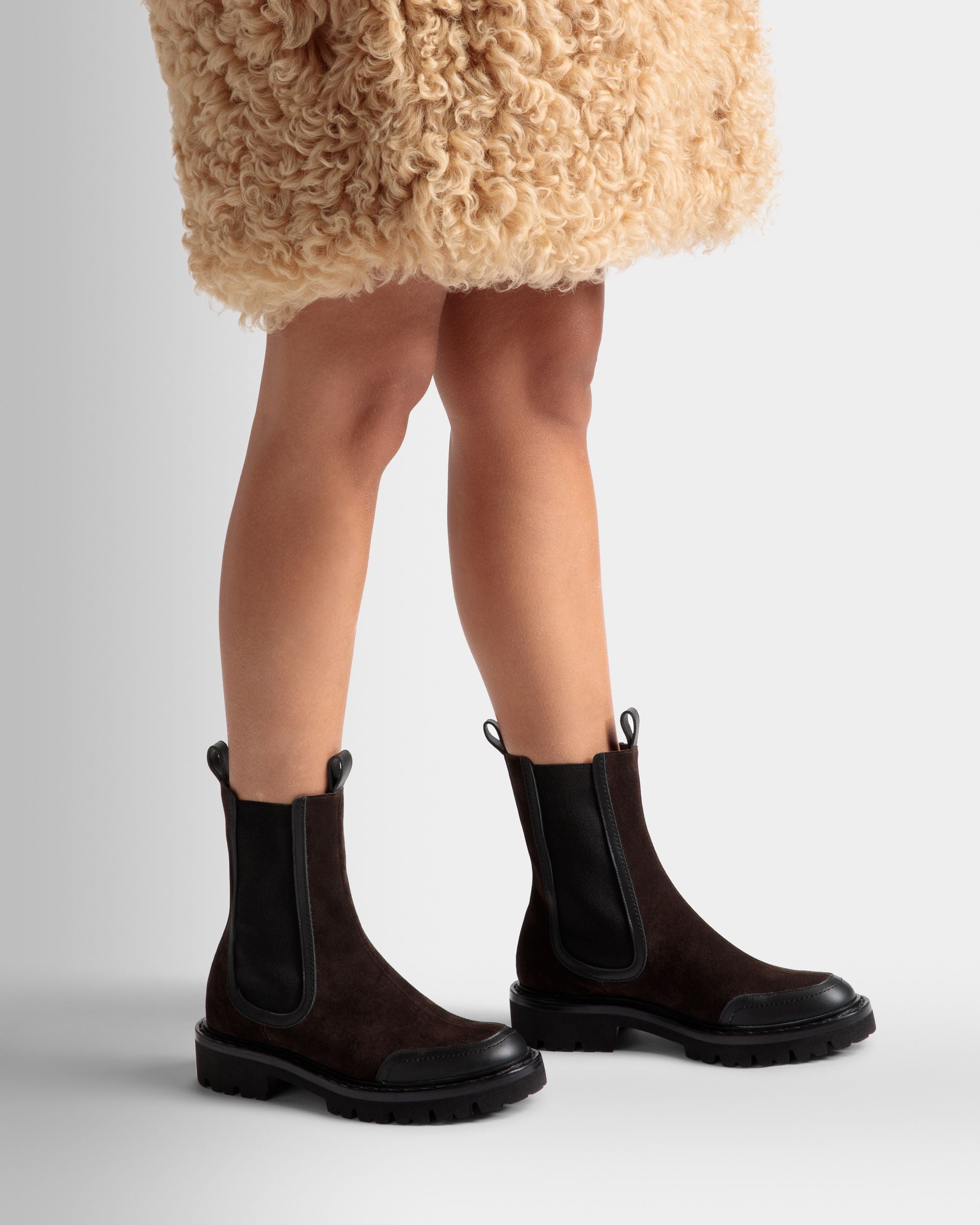 Enga Boots In Brown Leather - Women's - Bally - 02
