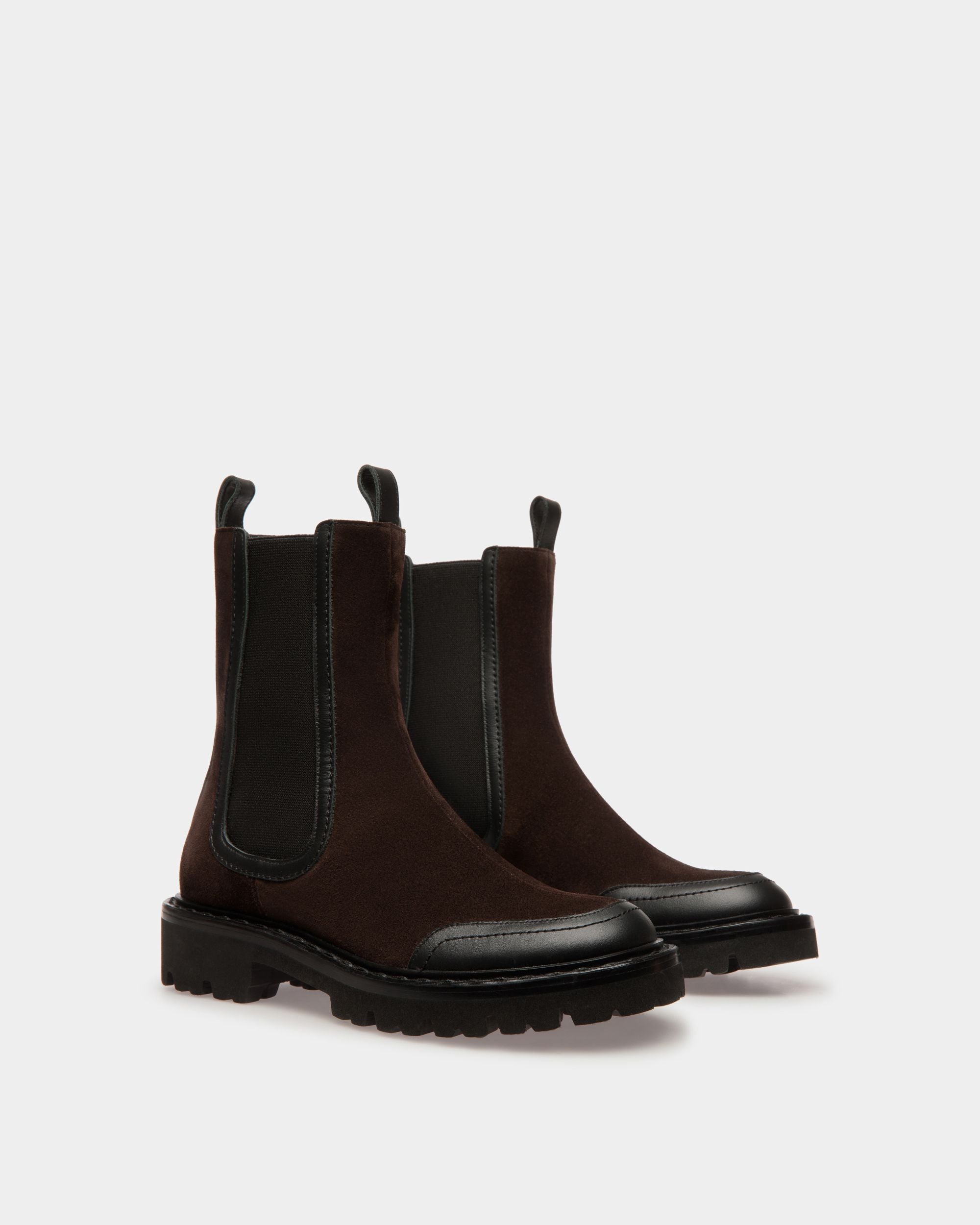 Enga Boots In Brown Leather - Women's - Bally - 03