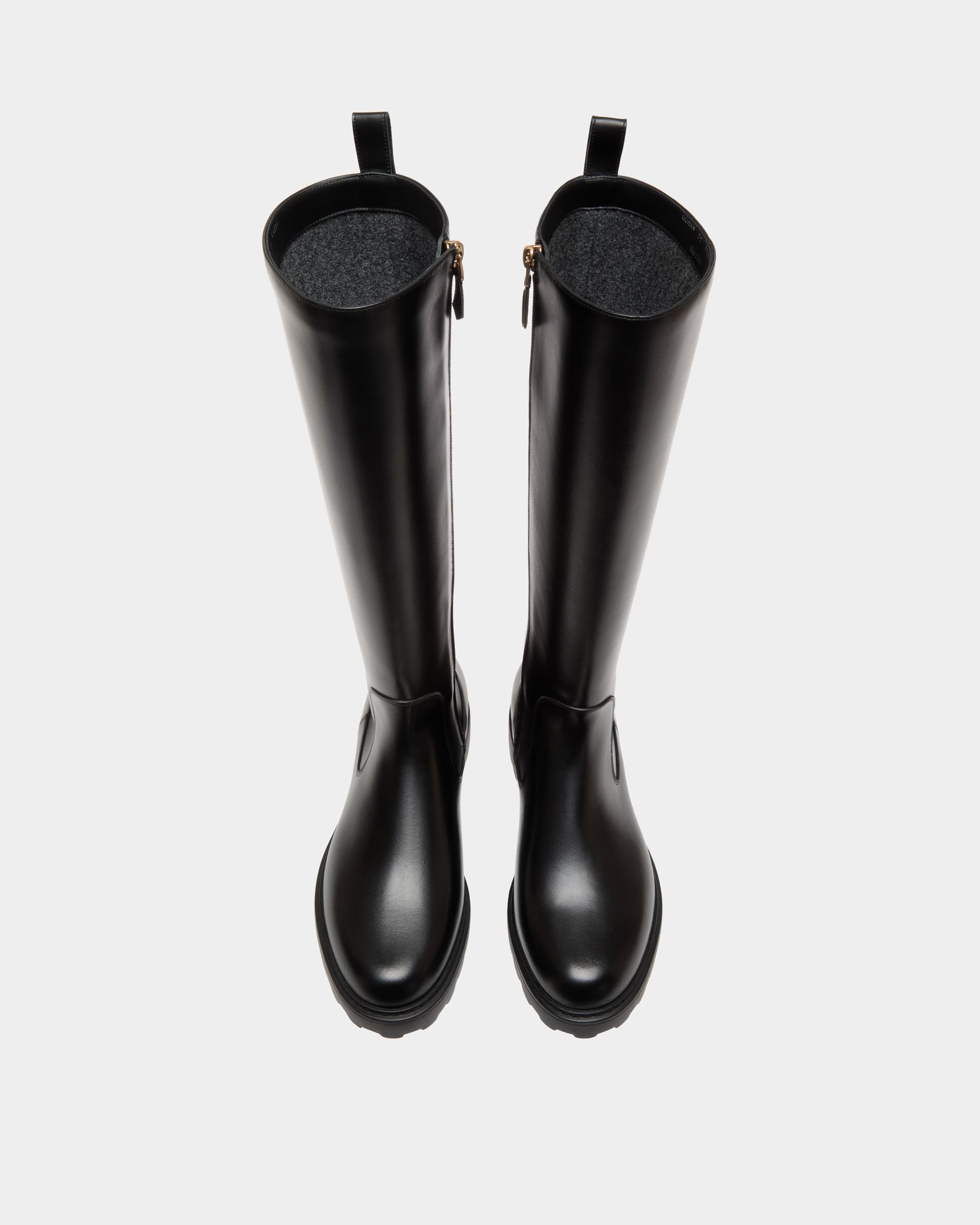 Gusto Long Boot In Black Bovine - Mujer - Bally - 04