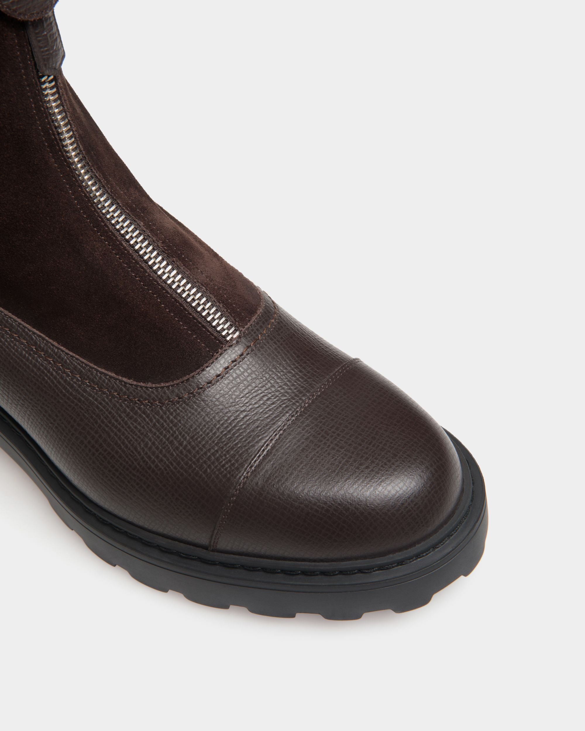 Bottine Gusto En Cuir Ebano - Femme - Bally - 05