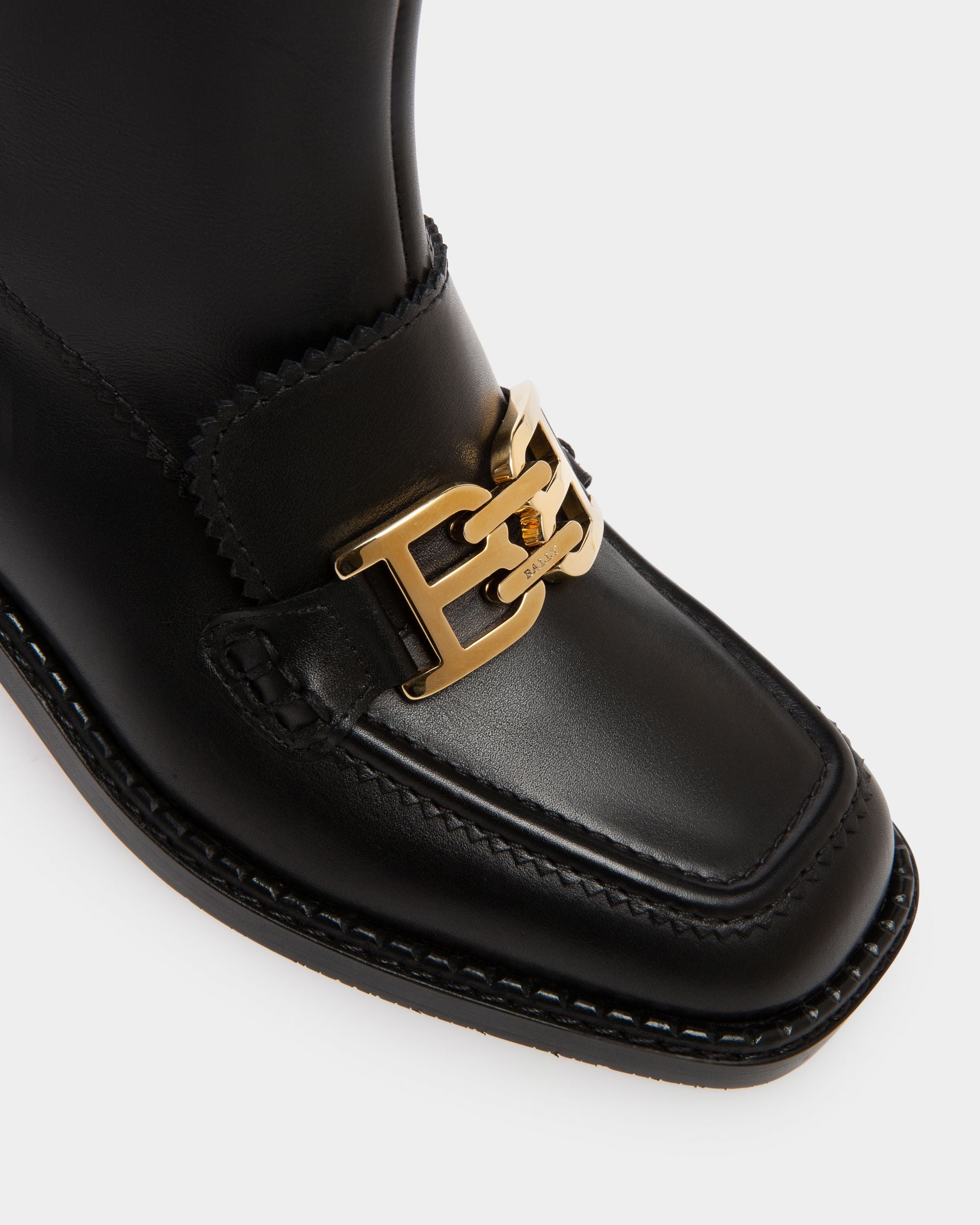 Ebele Hohe Stiefel Aus Schwarzem Leder - Damen - Bally - 05