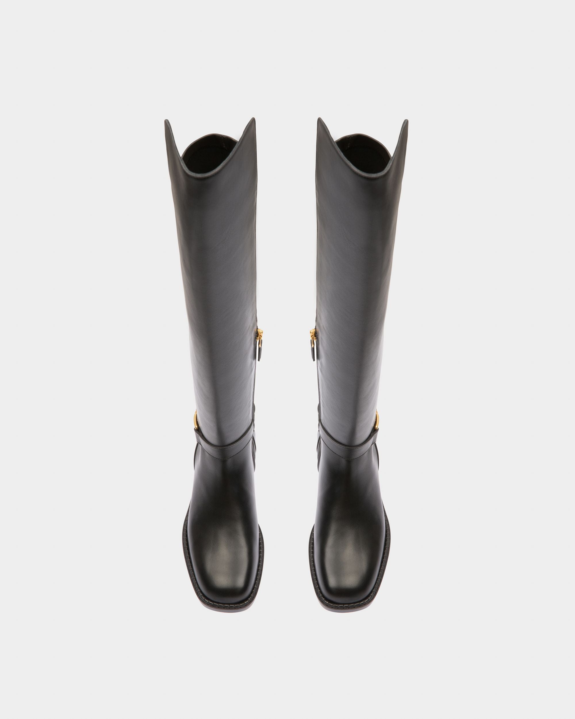 Eloire Hohe Stiefel Aus Schwarzem Leder - Damen - Bally - 02