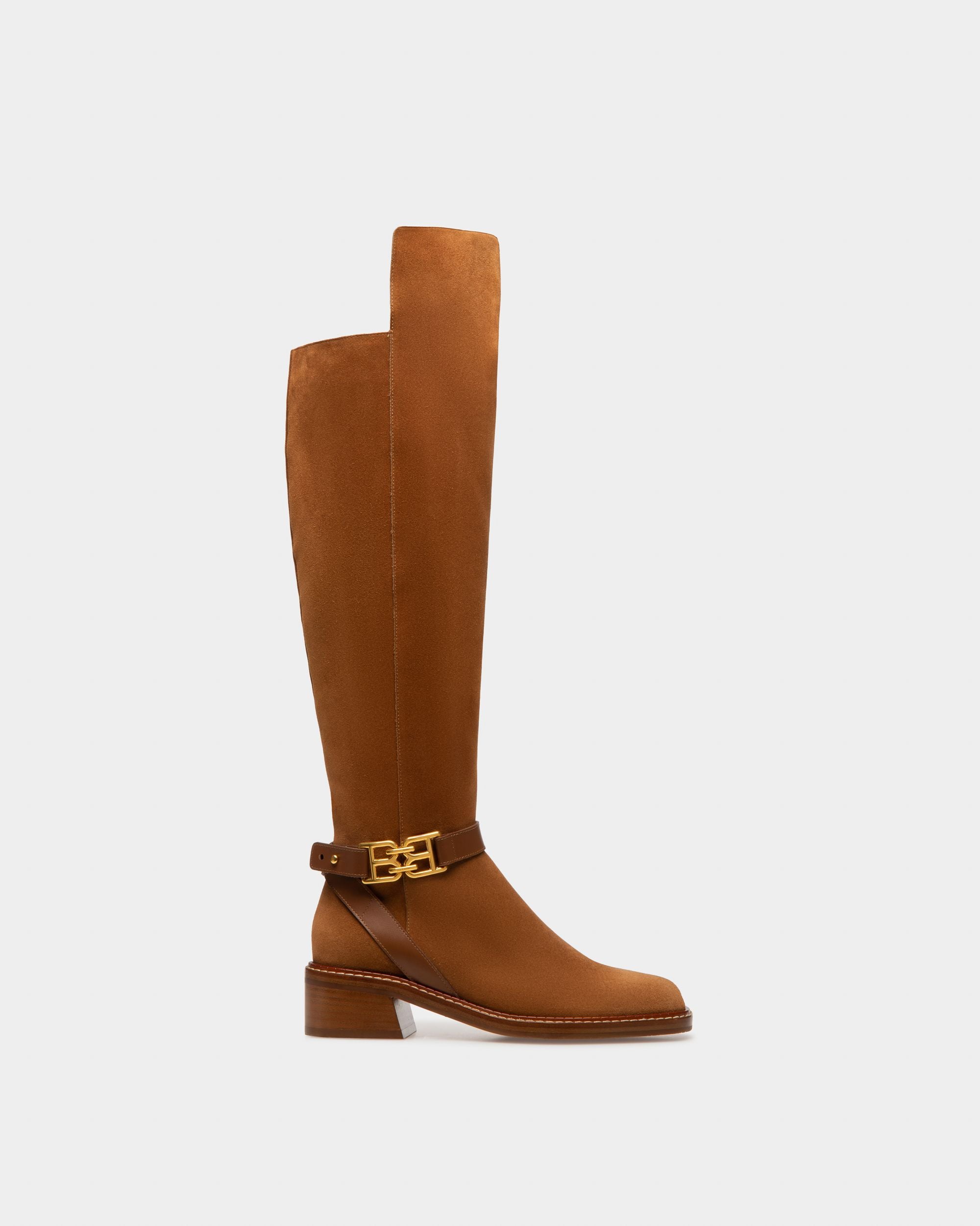 Eloire Bottes Longues En Cuir Marron - Femme - Bally - 01