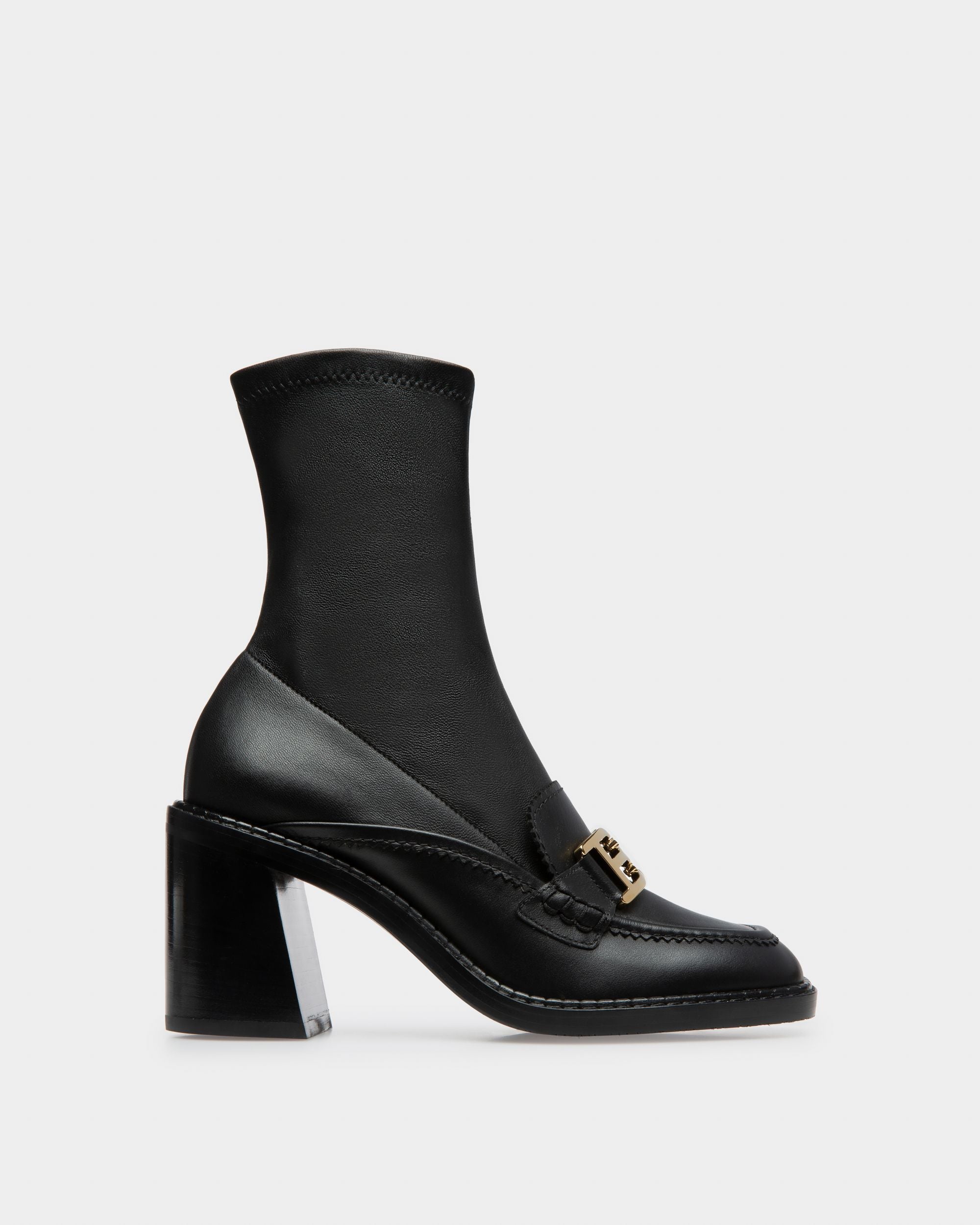 Enzy Stiefeletten Aus Schwarzem Leder - Damen - Bally - 01