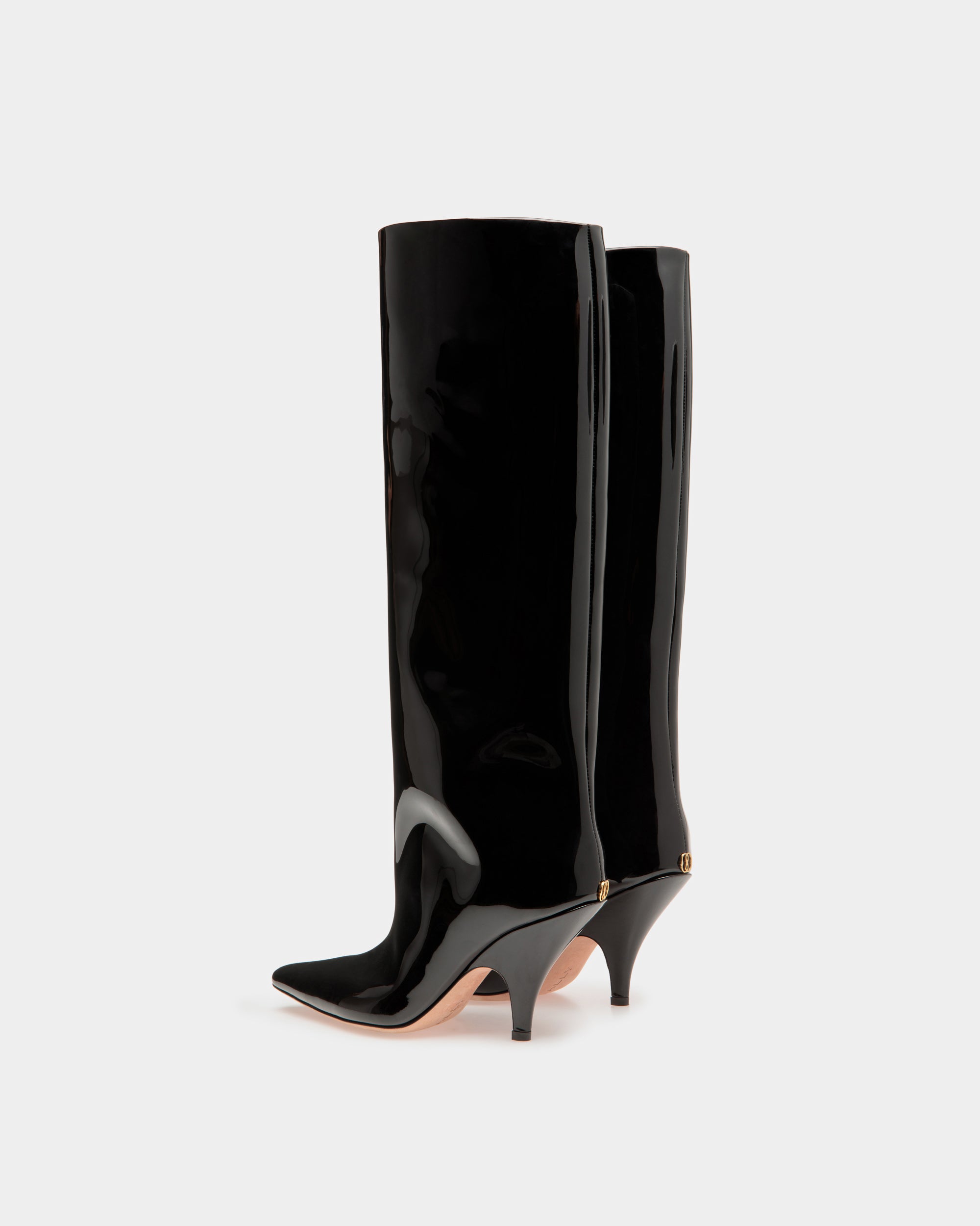 Bottes Montantes Katy En Cuir Noir - Femme - Bally - 04