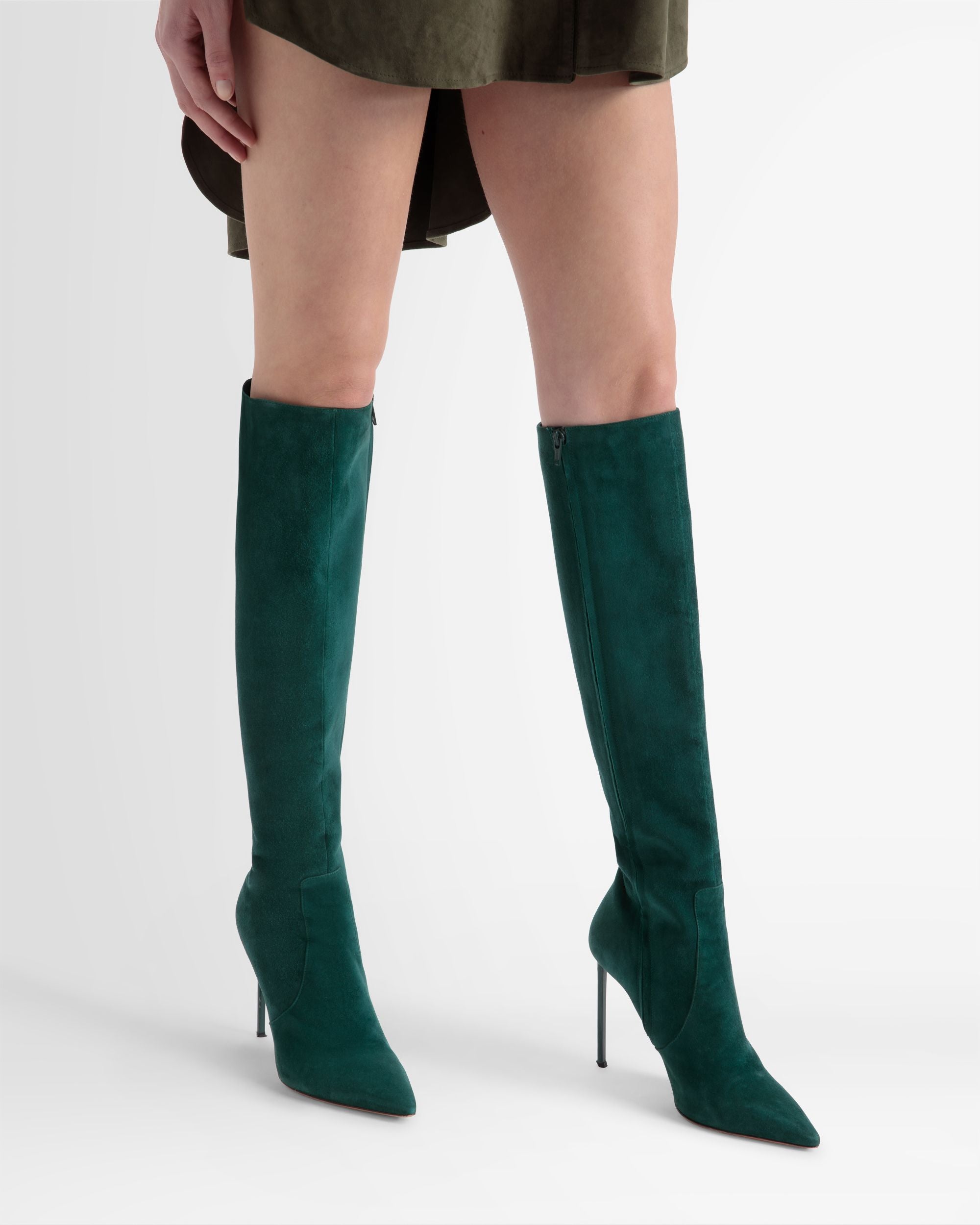 Block Stiefel Aus Veloursleder - Damen - Bally - 02