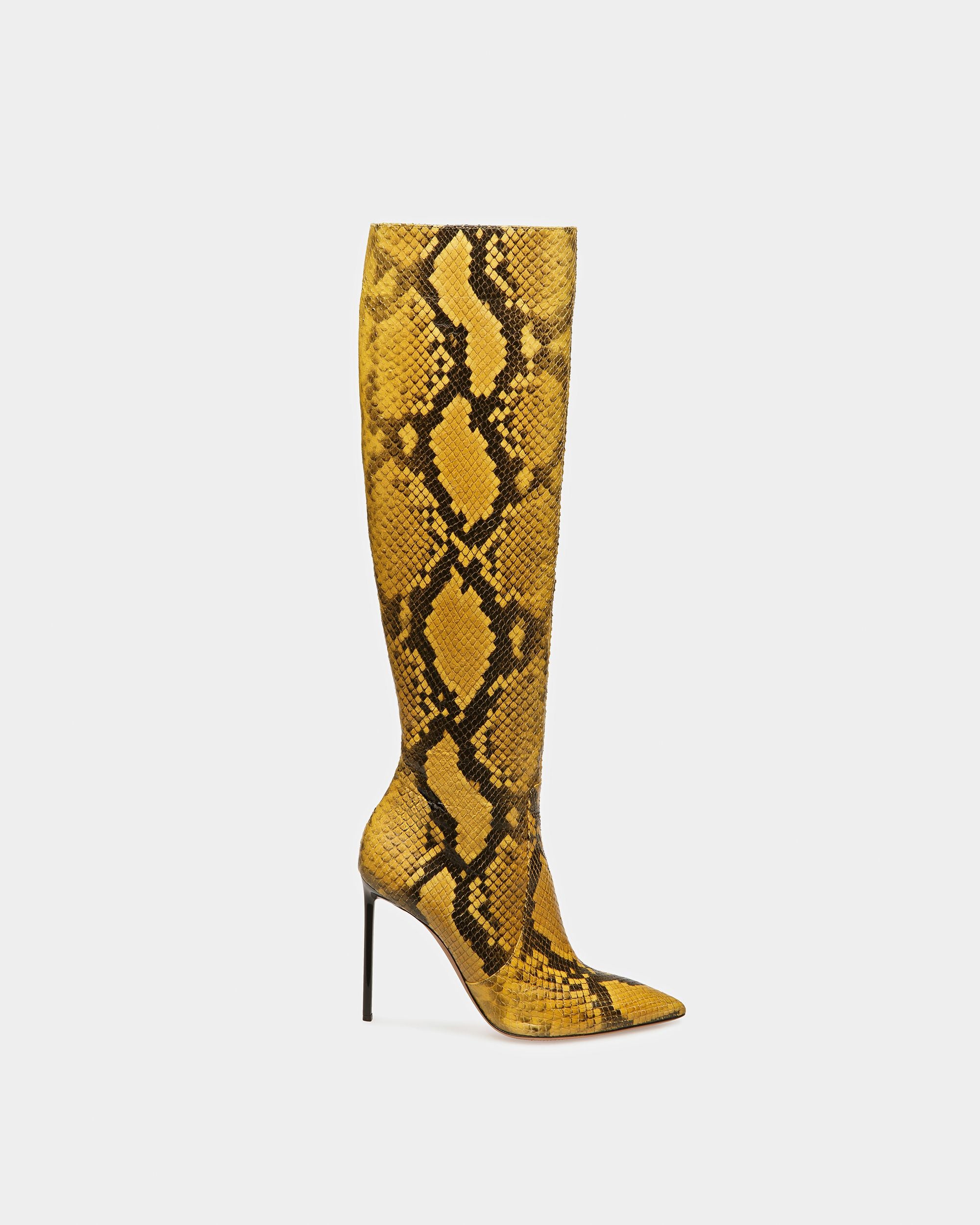 Block Stiefel Stiefel mit Python-Print - Damen - Bally - 01