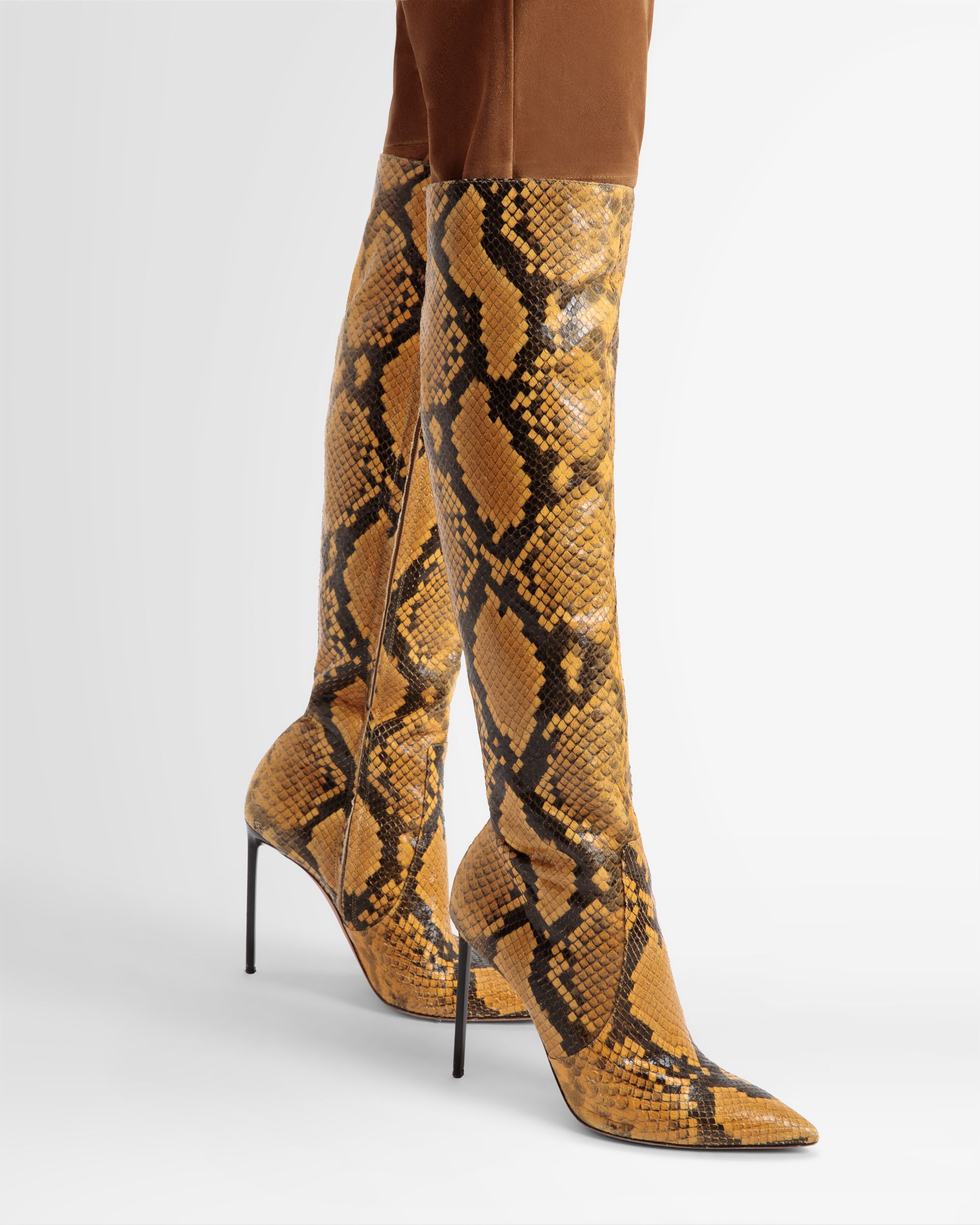 Block Stiefel Stiefel mit Python-Print - Damen - Bally - 02