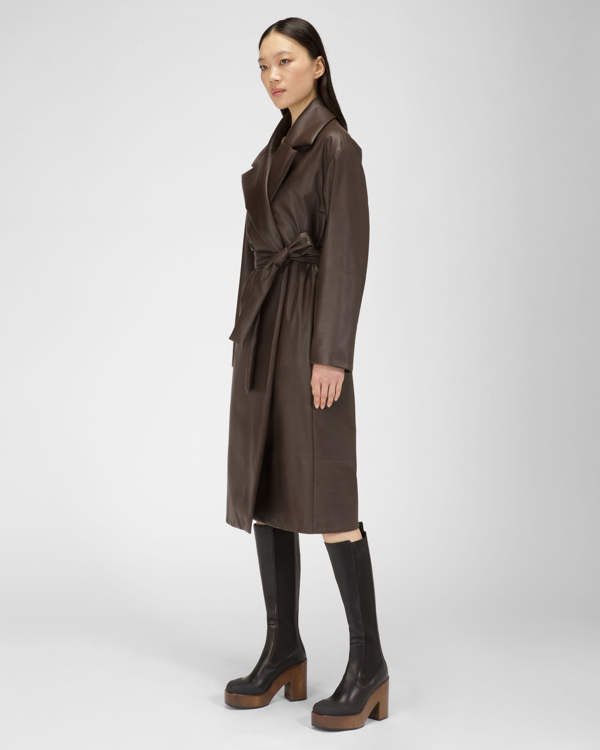 Ianna Bottes Longues En Cuir Noir - Femme - Bally - 03