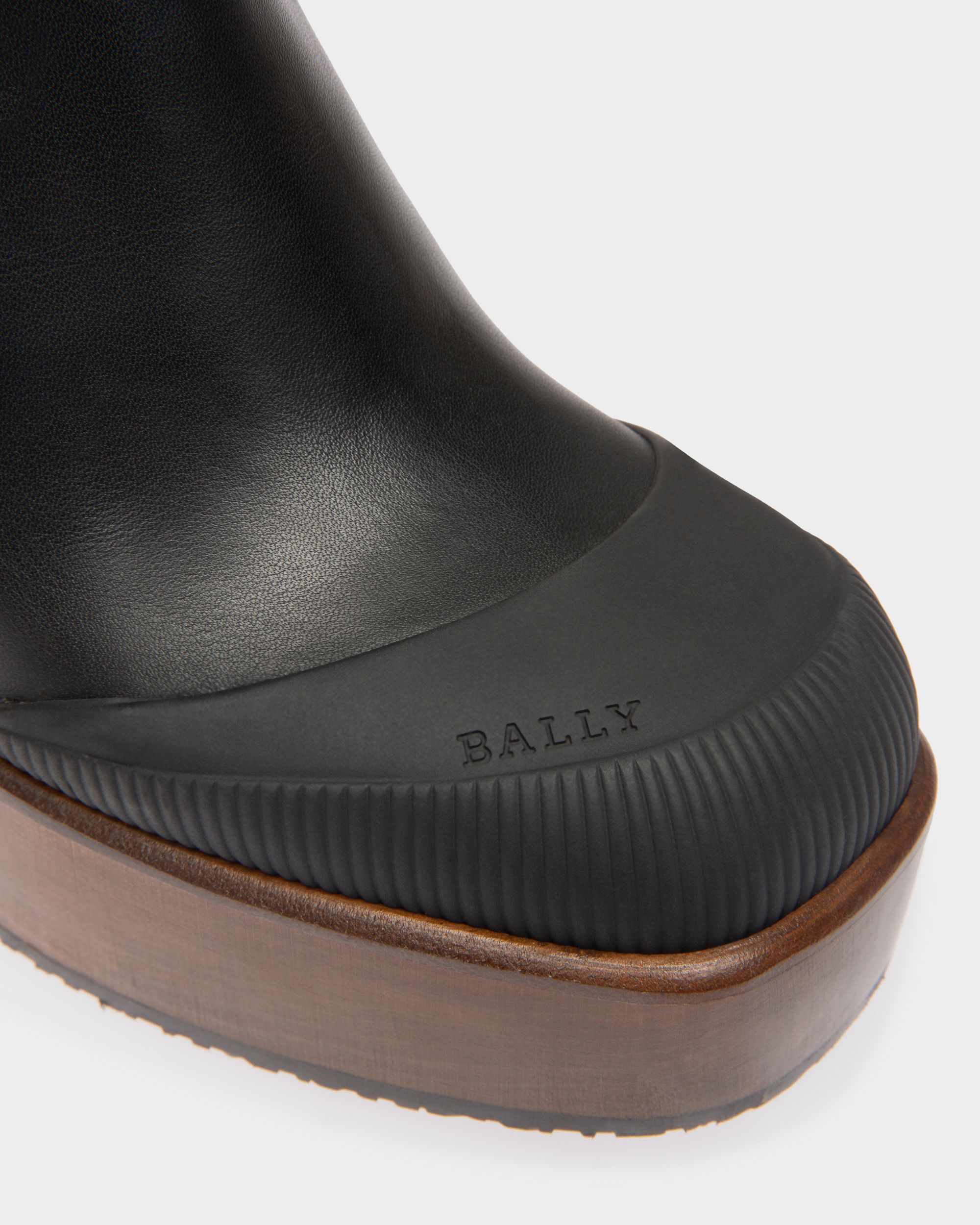 Ianna Bottes Longues En Cuir Noir - Femme - Bally - 05