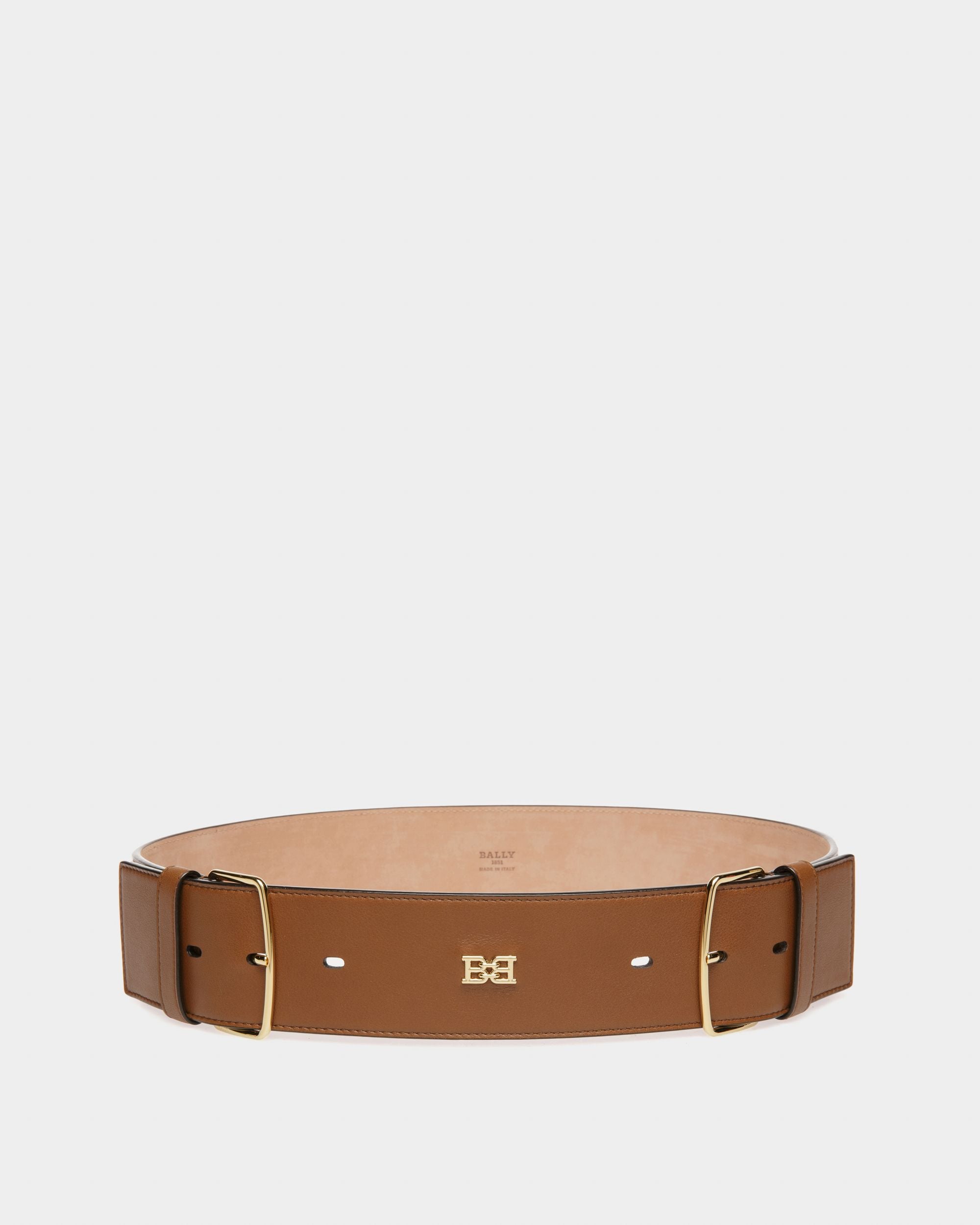 Bonee Ceinture 55 Mm En Cuir Marron - Femme - Bally - 01