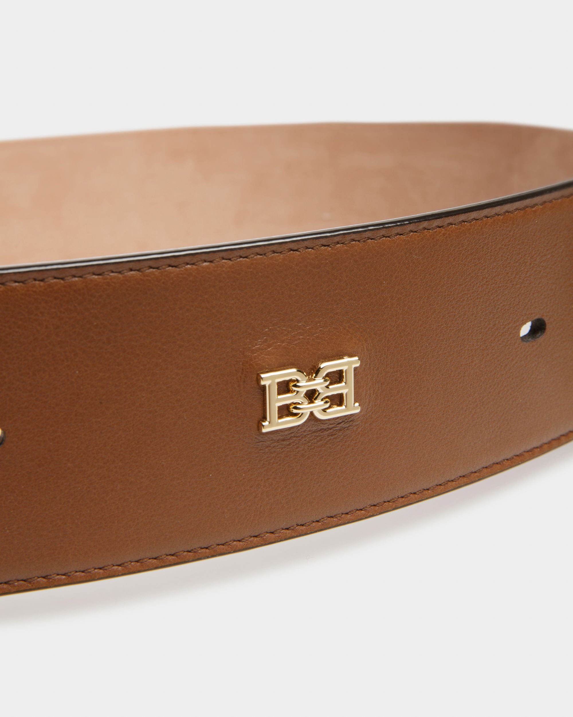 Bonee Ceinture 55 Mm En Cuir Marron - Femme - Bally - 02