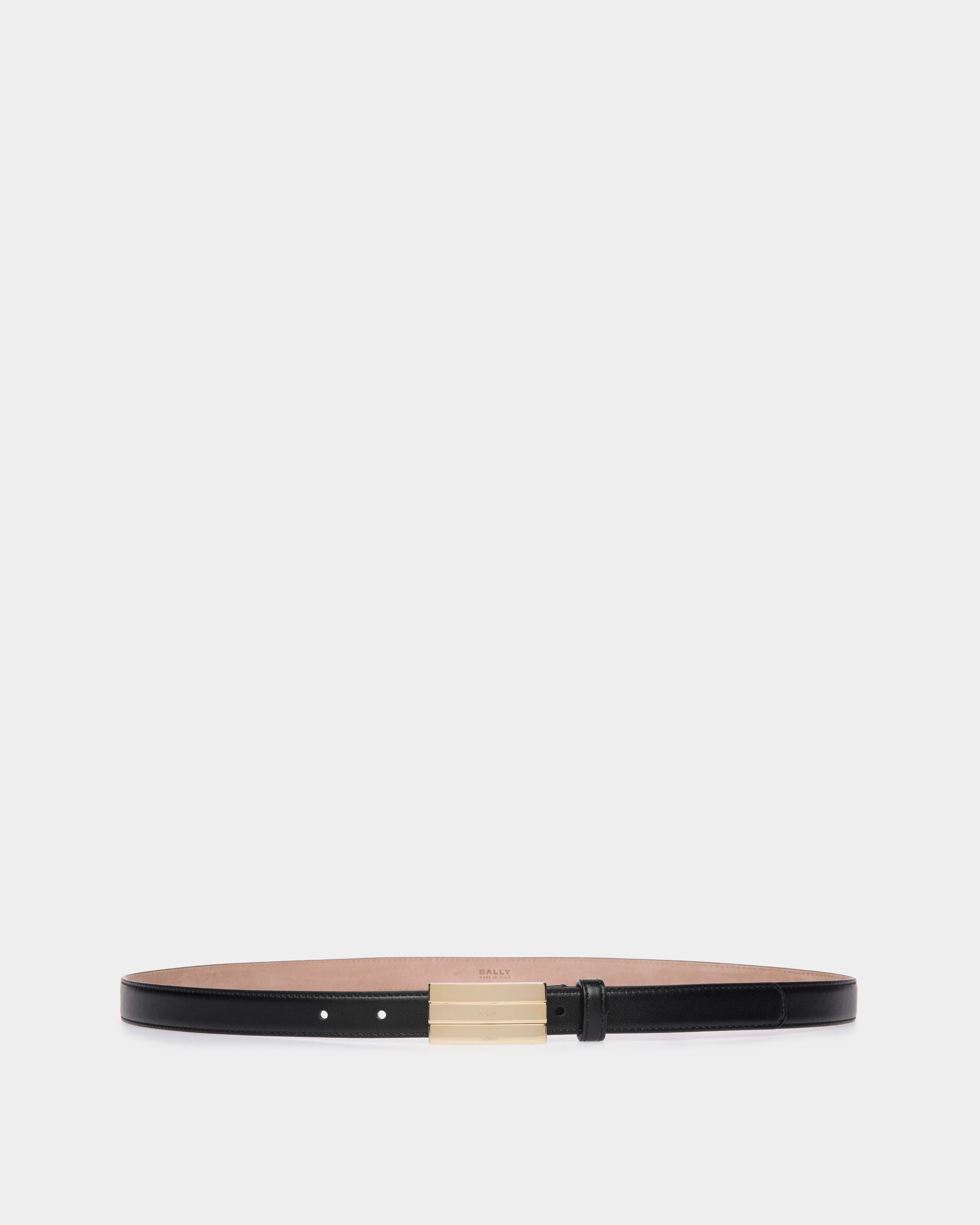 Ceinture Ollam 20 mm En Cuir Noir - Femme - Bally - 01