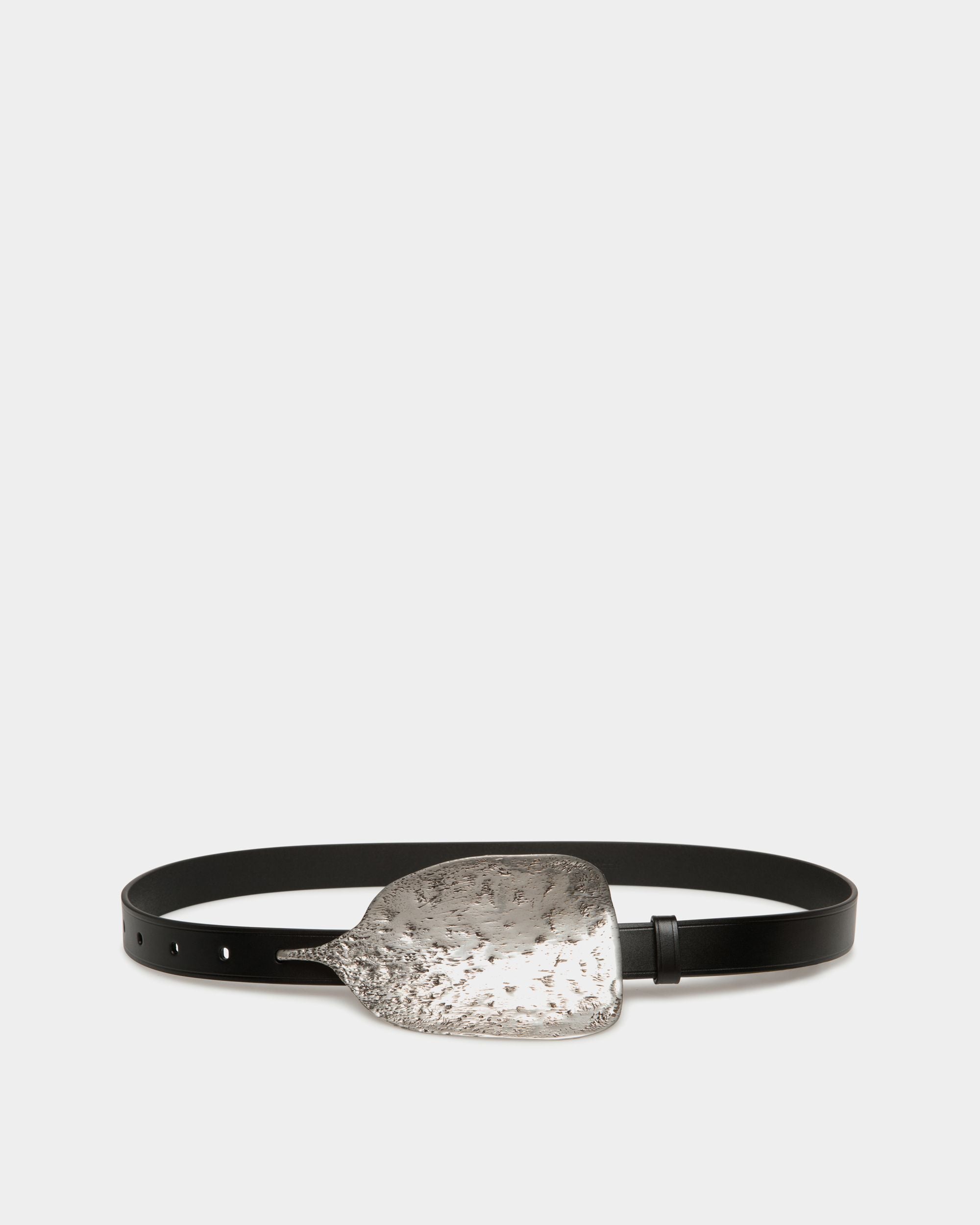 Ceinture Swissness En Cuir Noir - Femme - Bally - 01