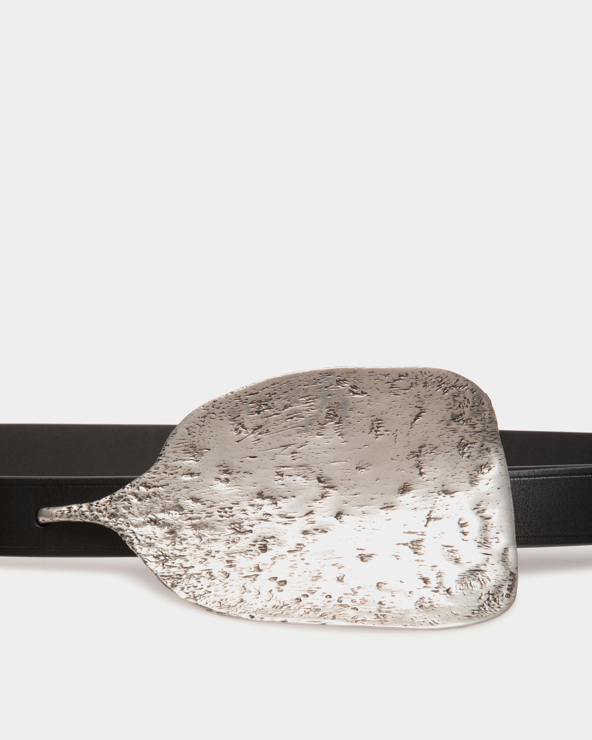 Ceinture Swissness En Cuir Noir - Femme - Bally - 03