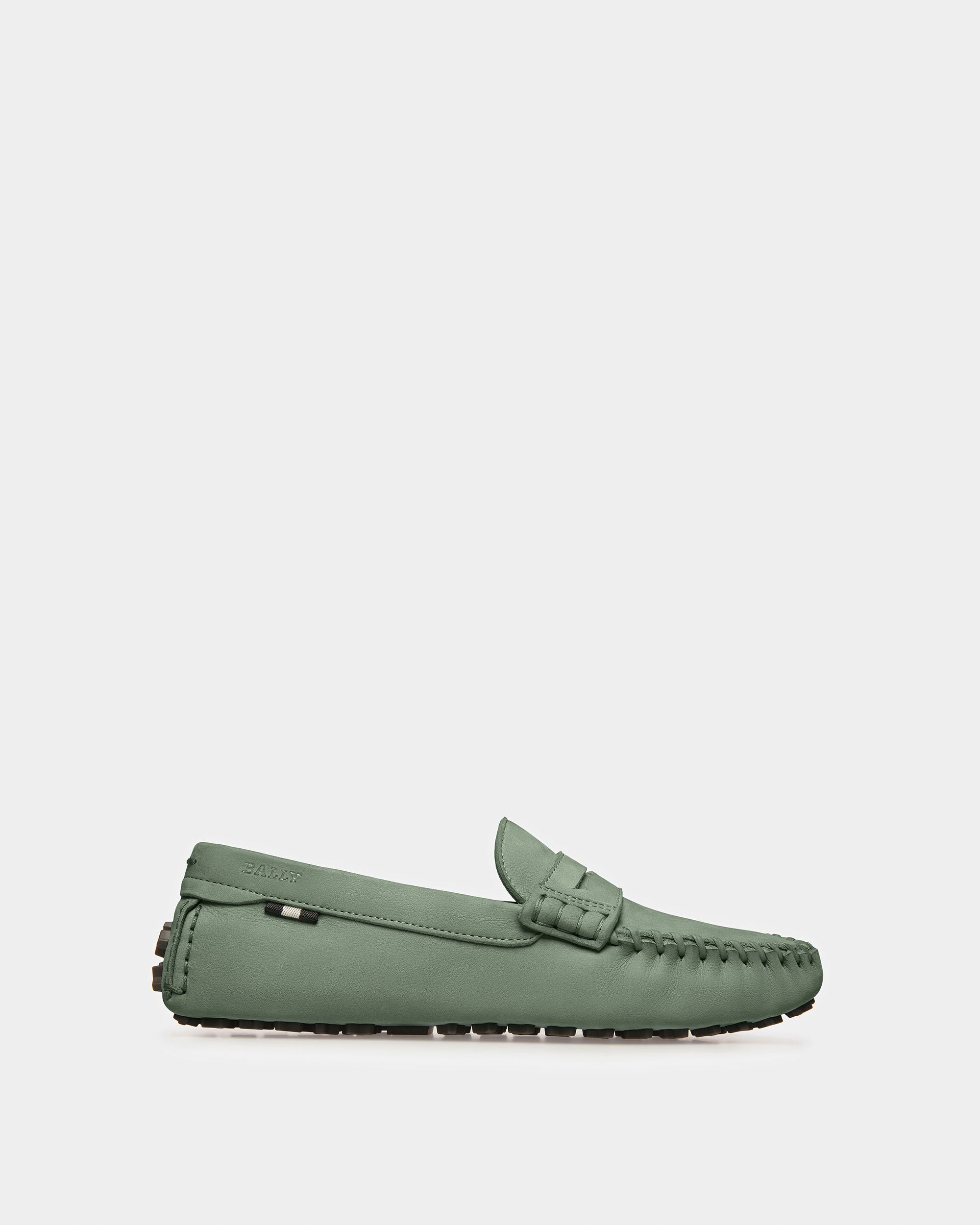 Lamby Driver-Schuhe Aus Leder In Salbeigrün - Damen - Bally - 01