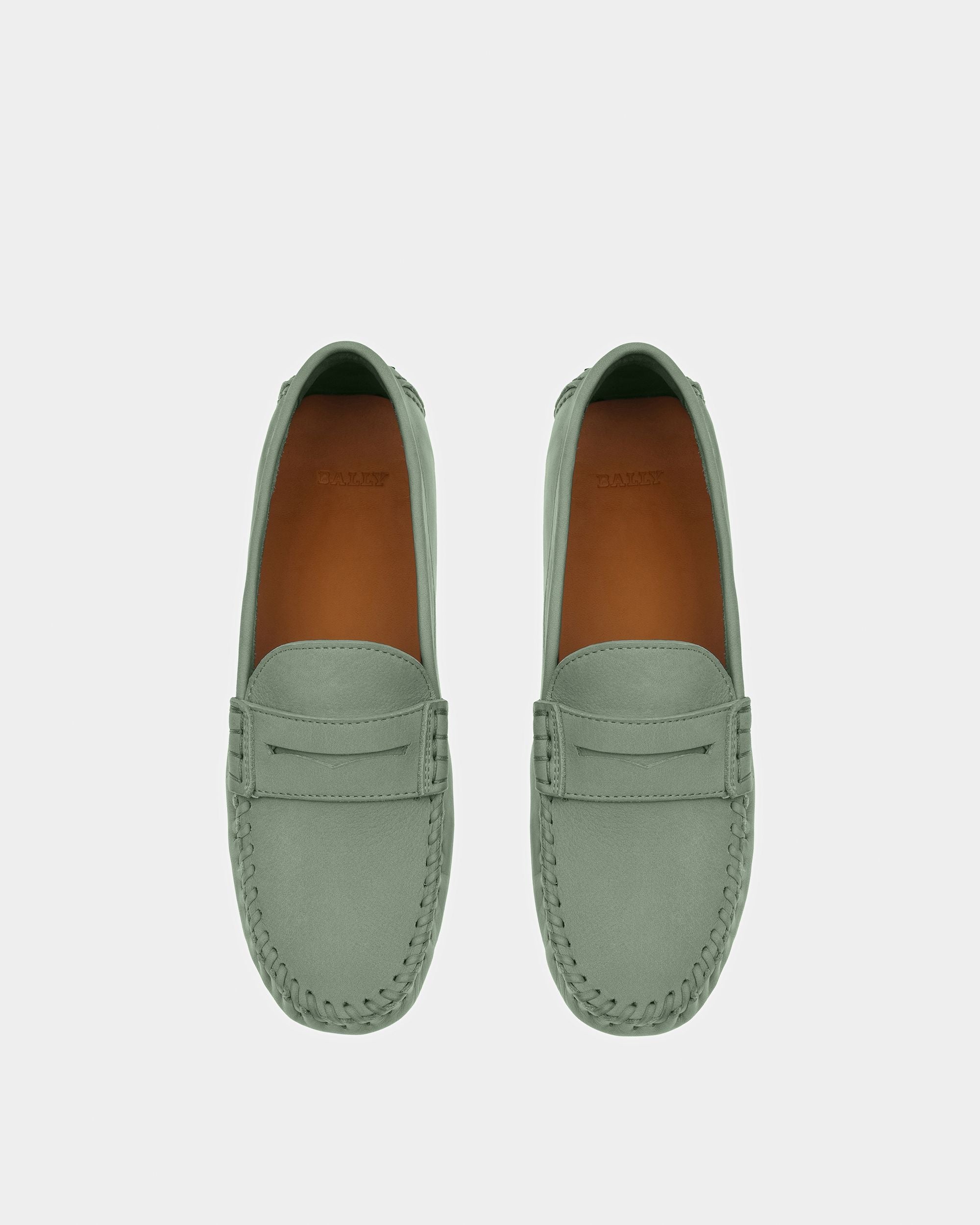 Lamby Driver-Schuhe Aus Leder In Salbeigrün - Damen - Bally - 02