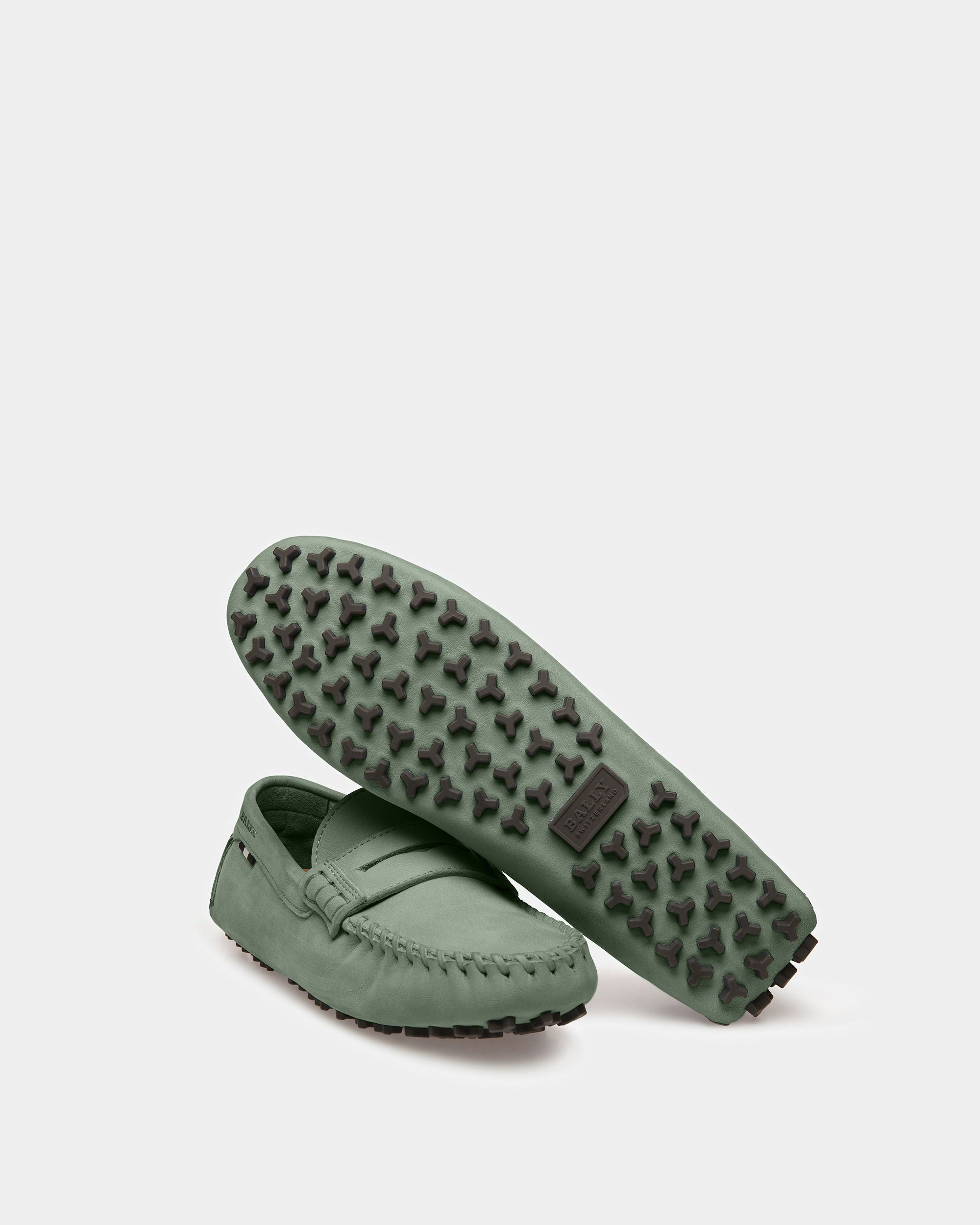 Lamby Driver-Schuhe Aus Leder In Salbeigrün - Damen - Bally - 05