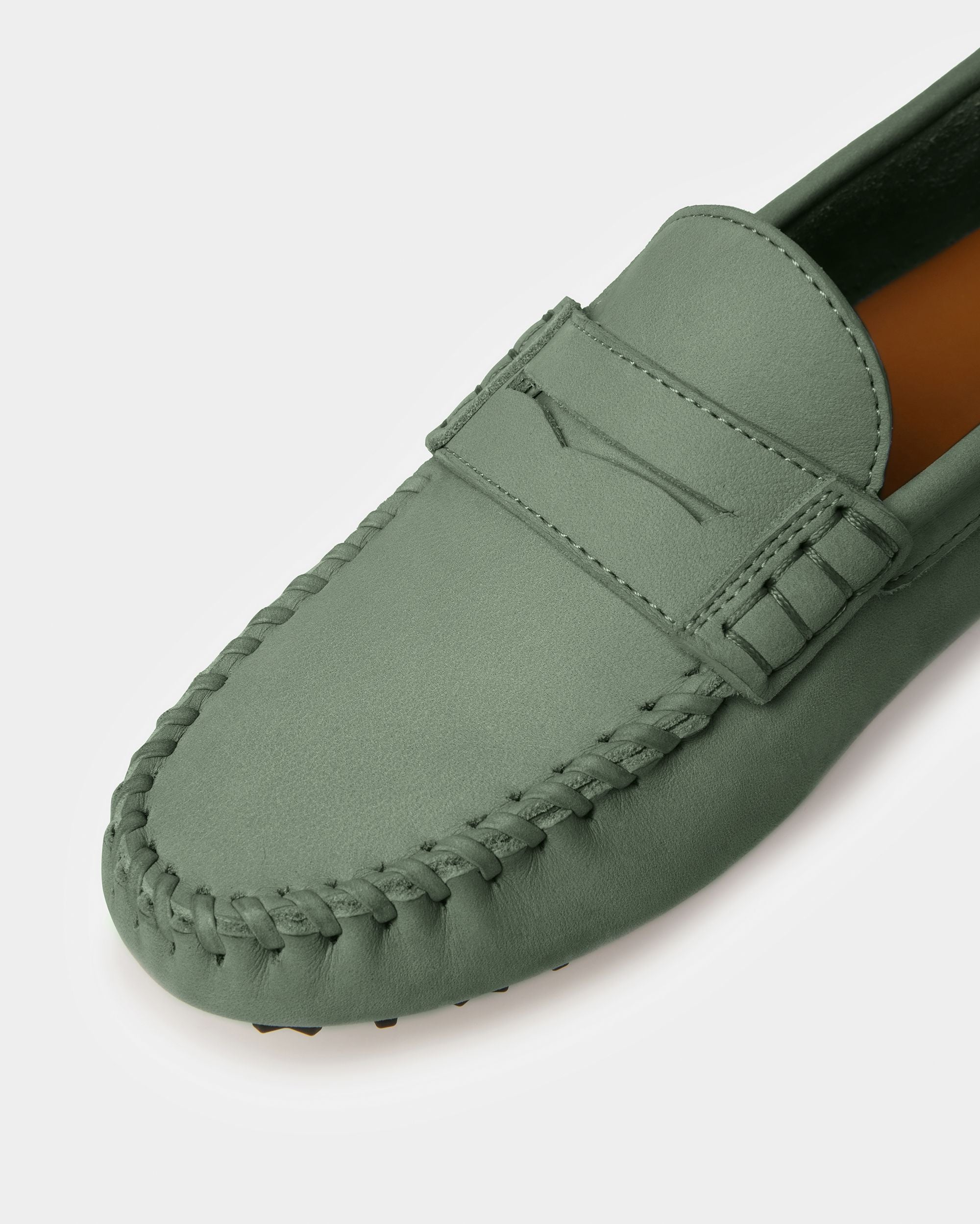Lamby Driver-Schuhe Aus Leder In Salbeigrün - Damen - Bally - 06