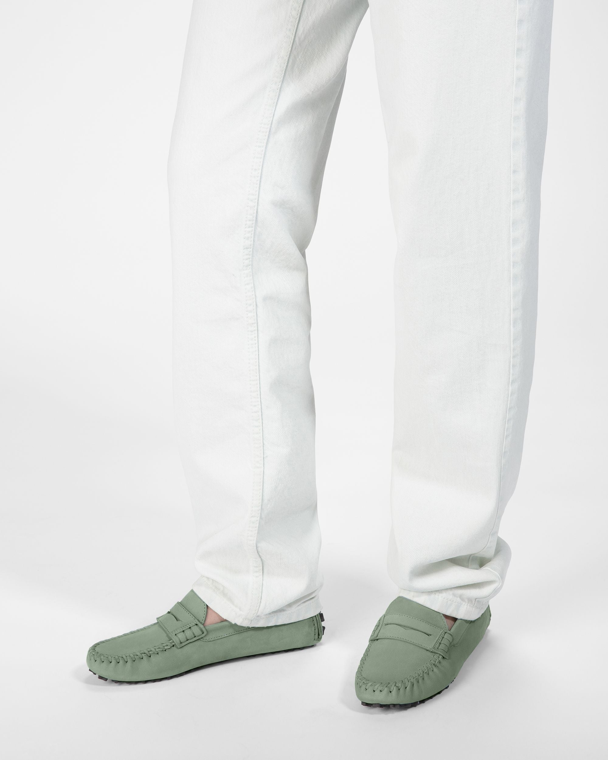 Lamby Driver-Schuhe Aus Leder In Salbeigrün - Damen - Bally - 07