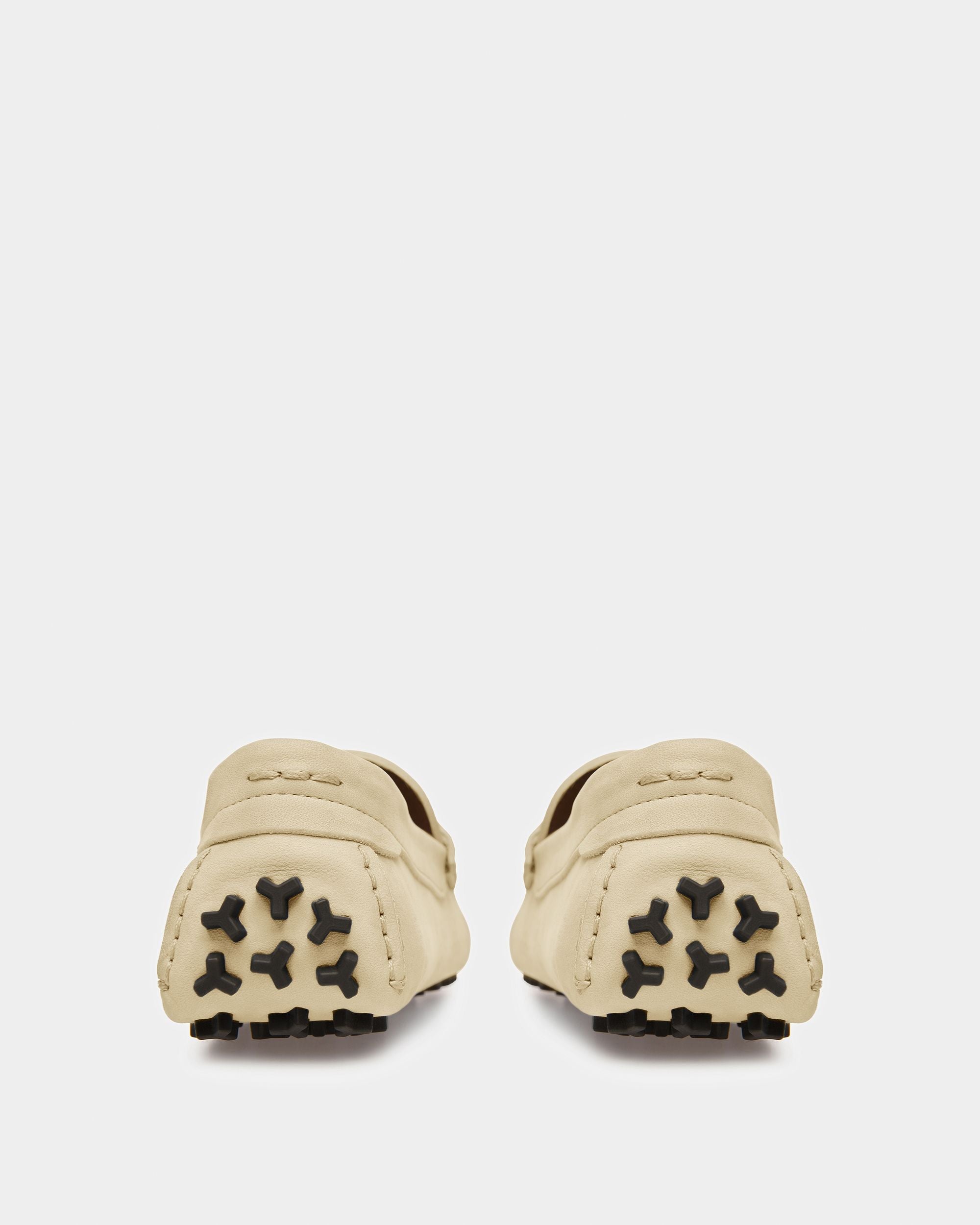 Lamby Chaussures De Conduite En Cuir Couleur Fossile - Femme - Bally - 04