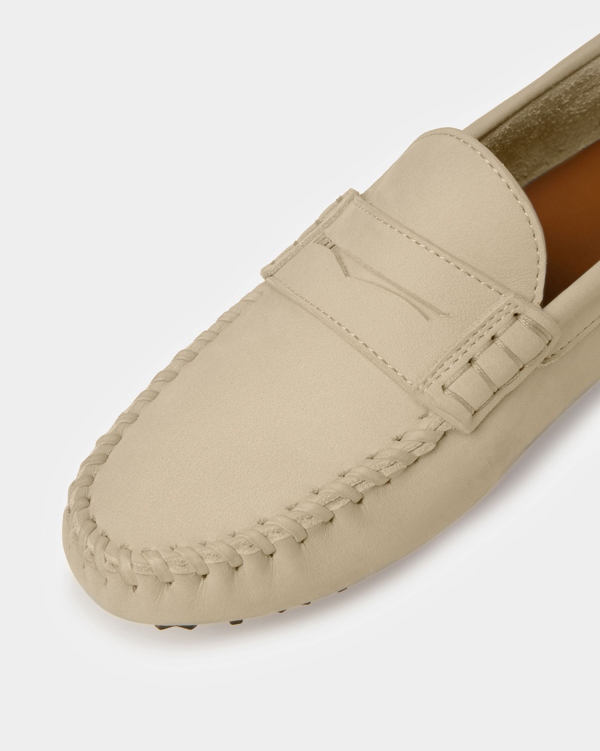 Lamby Chaussures De Conduite En Cuir Couleur Fossile - Femme - Bally - 06