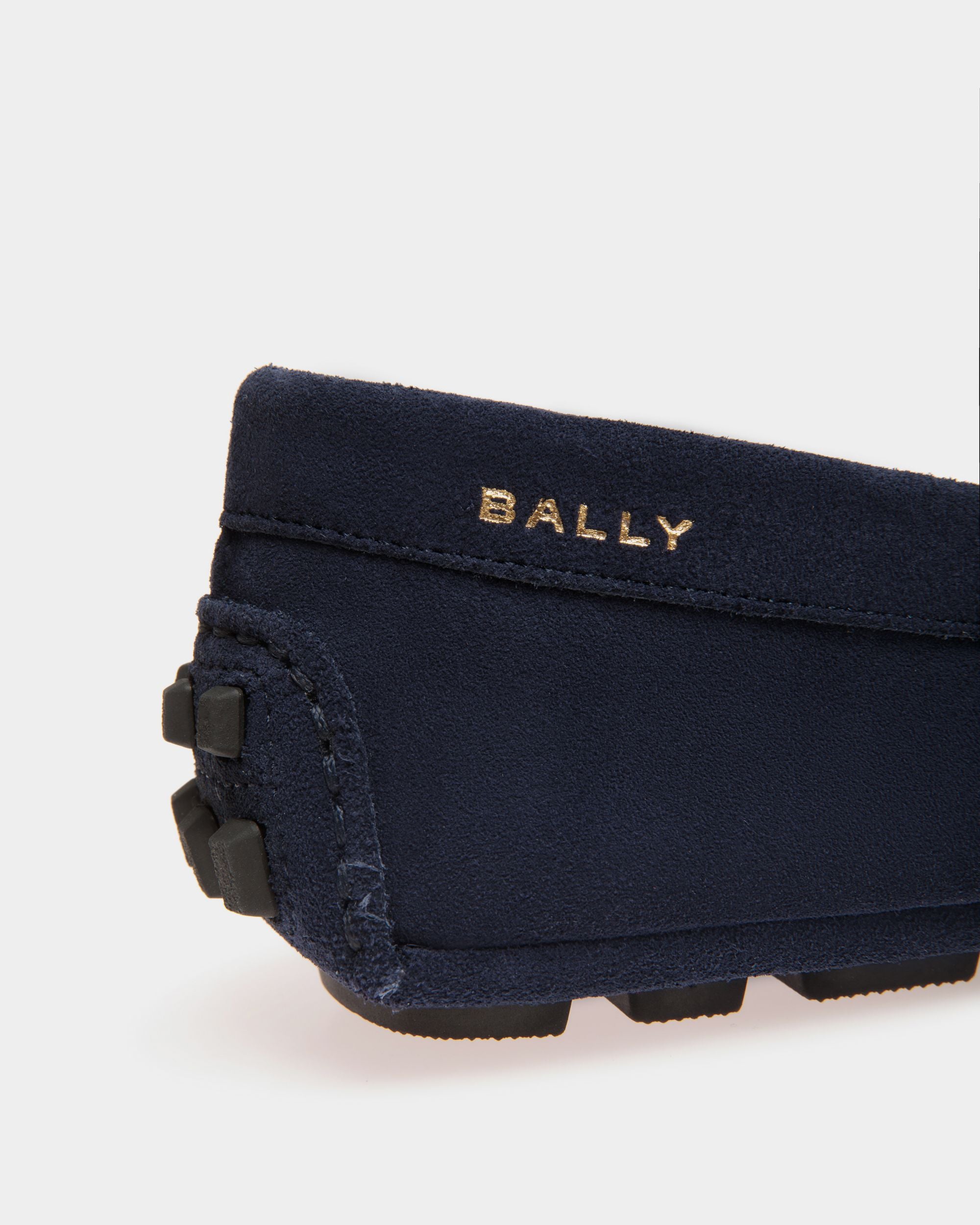 Kerbs Driver-Schuh Aus Veloursleder In Blau - Damen - Bally - 04