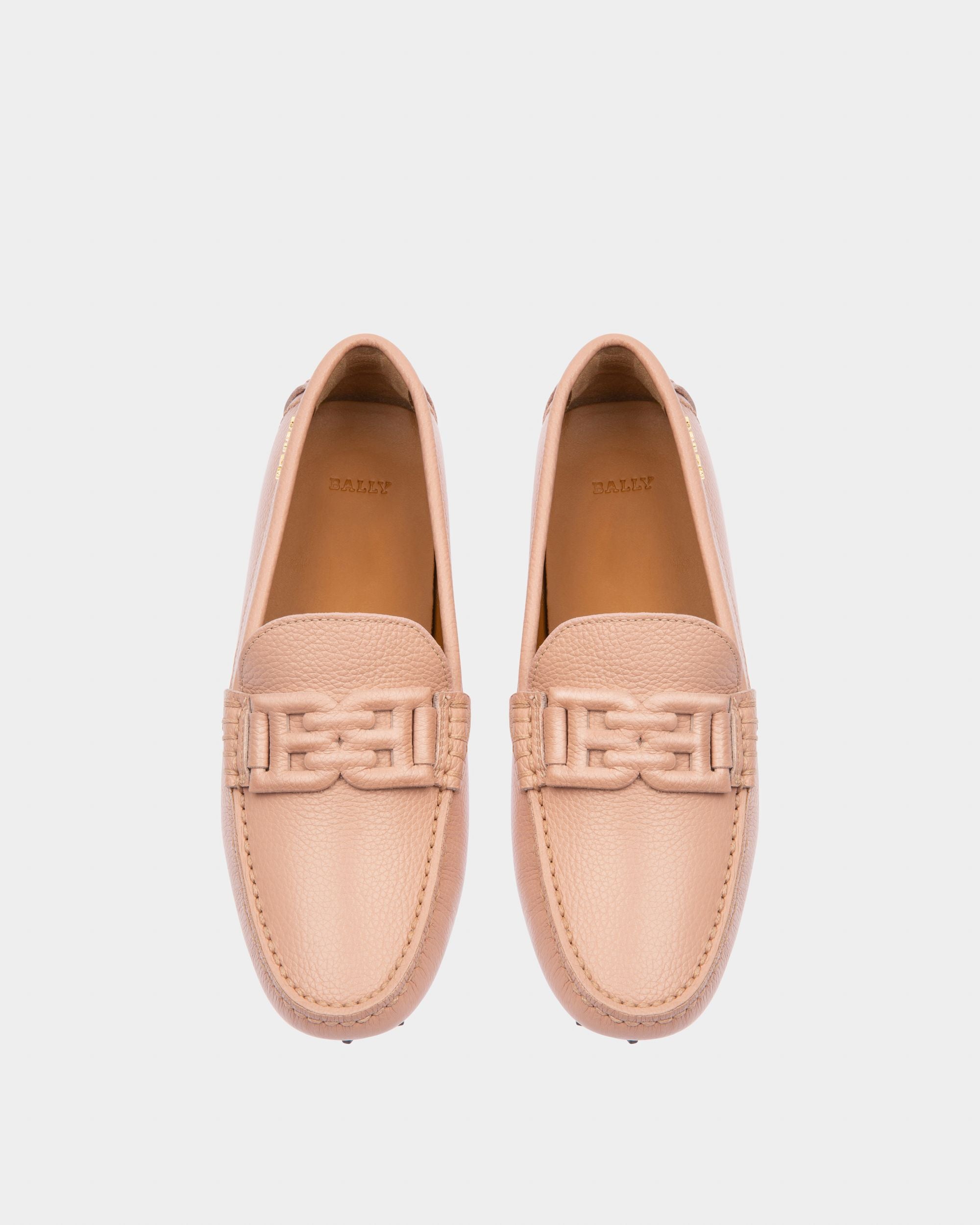 Leyla Driver-Schuh Aus Rosa Leder - Damen - Bally - 02