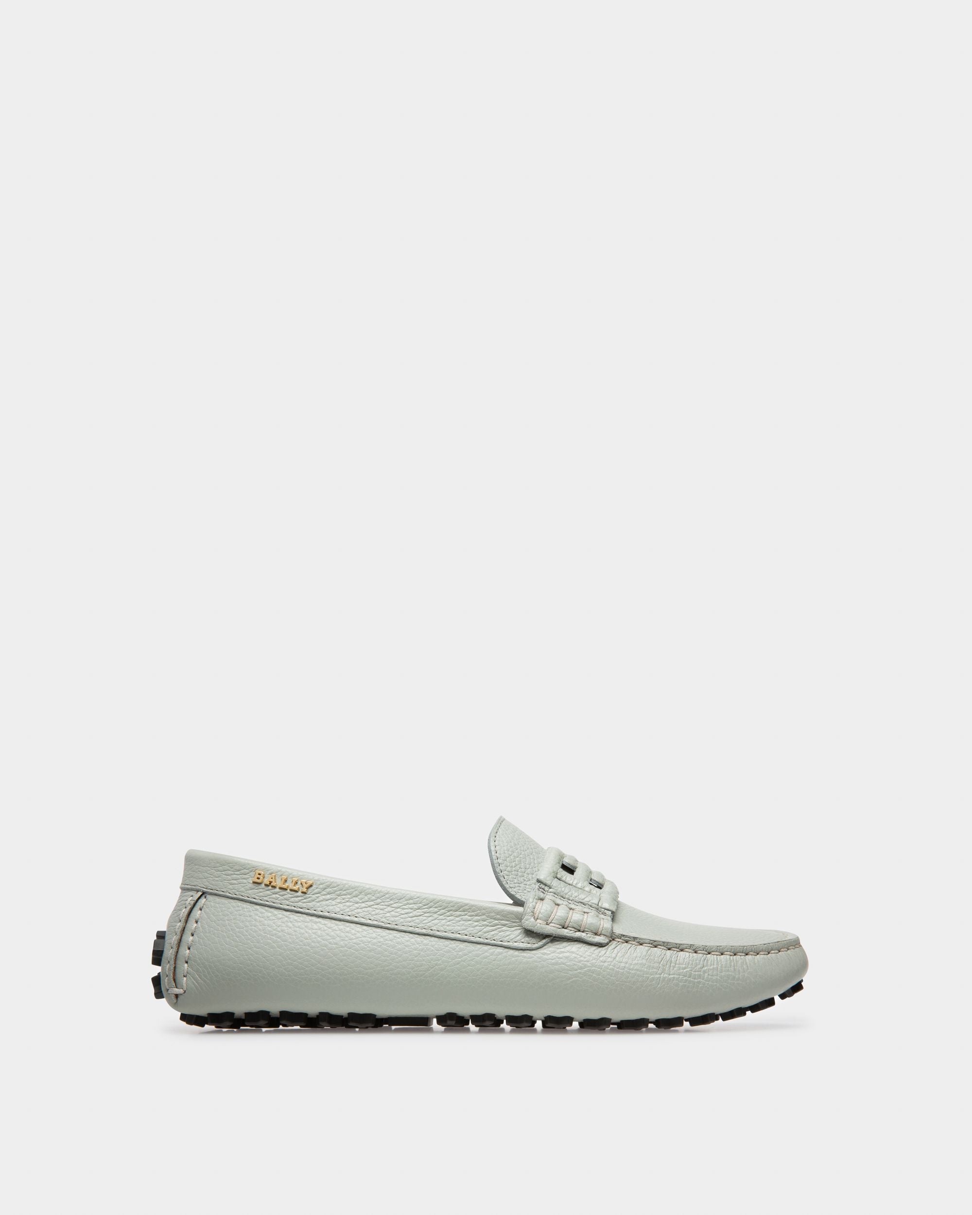 Leyla Drivers En Cuir Bleu Clair - Femme - Bally - 01