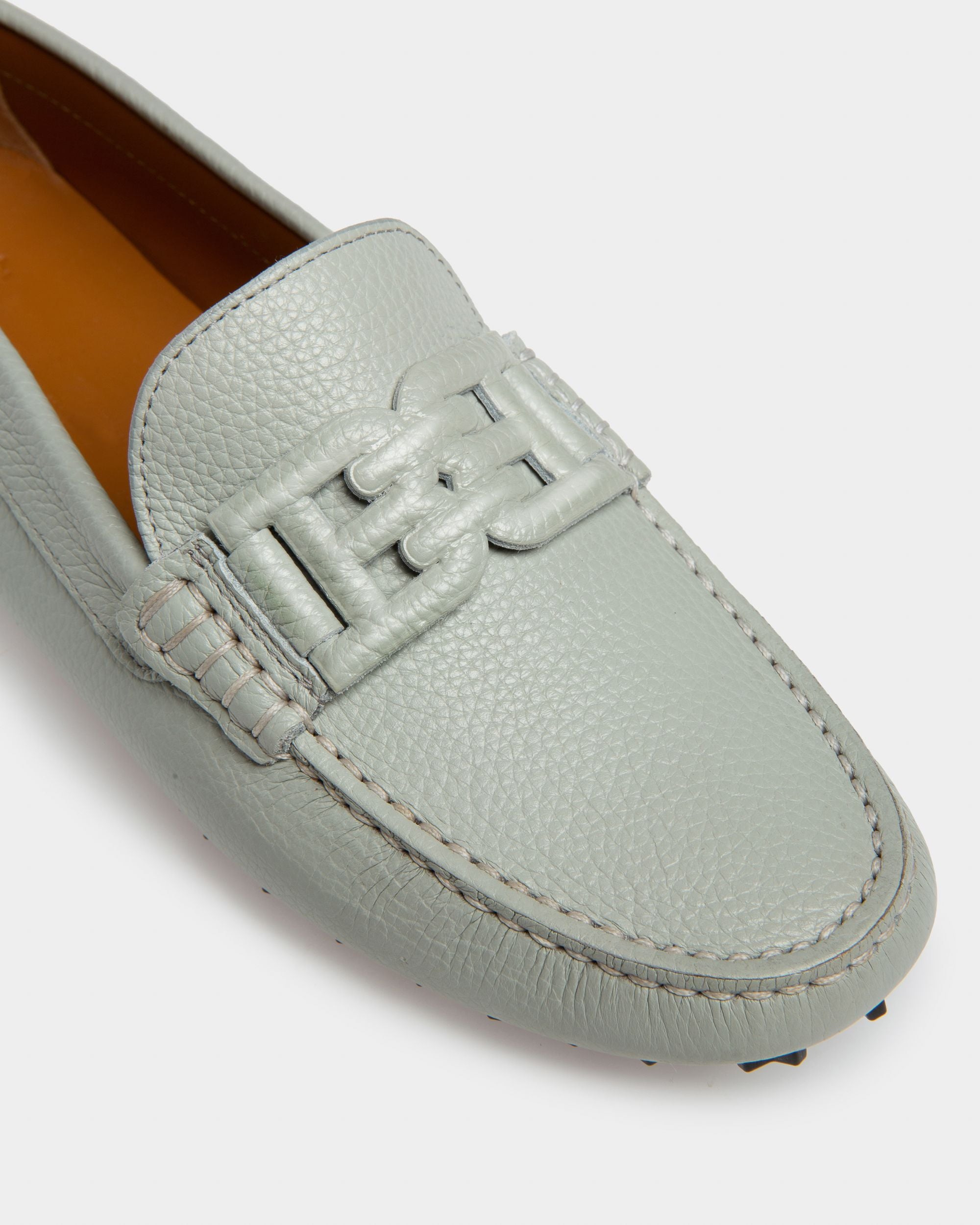 Leyla Drivers En Cuir Bleu Clair - Femme - Bally - 06